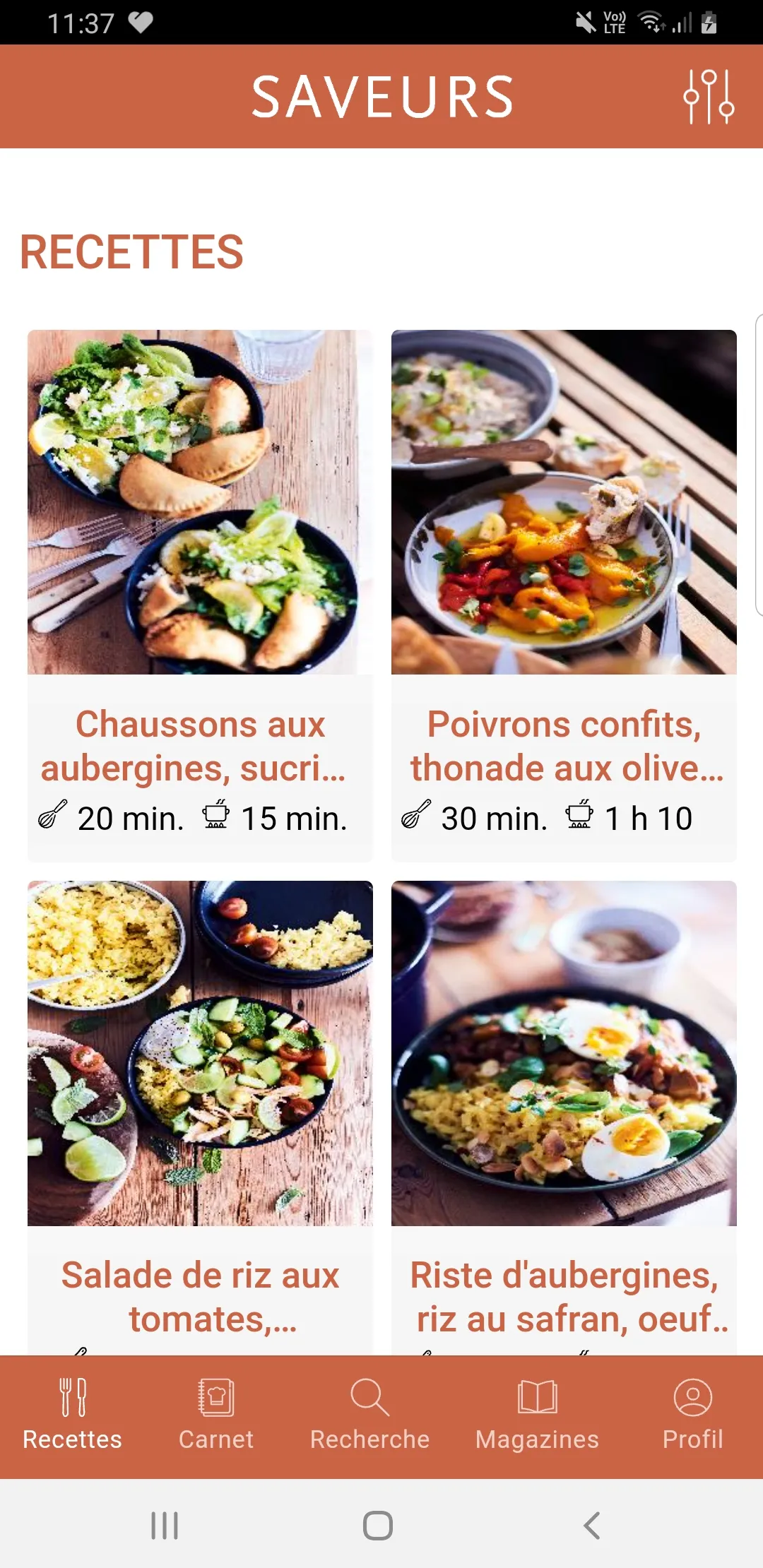 Saveurs : Recettes de cuisine | Indus Appstore | Screenshot