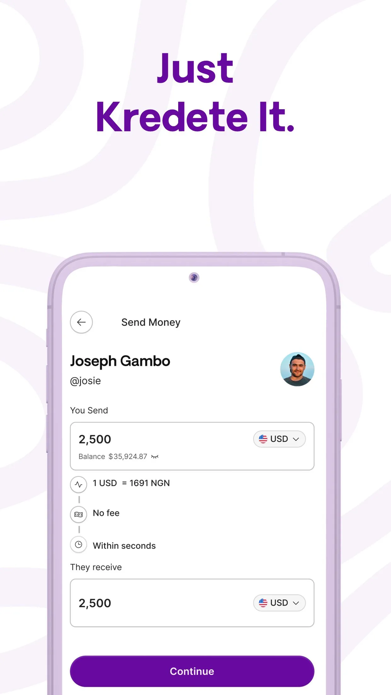 Kredete: Send Money to Africa | Indus Appstore | Screenshot