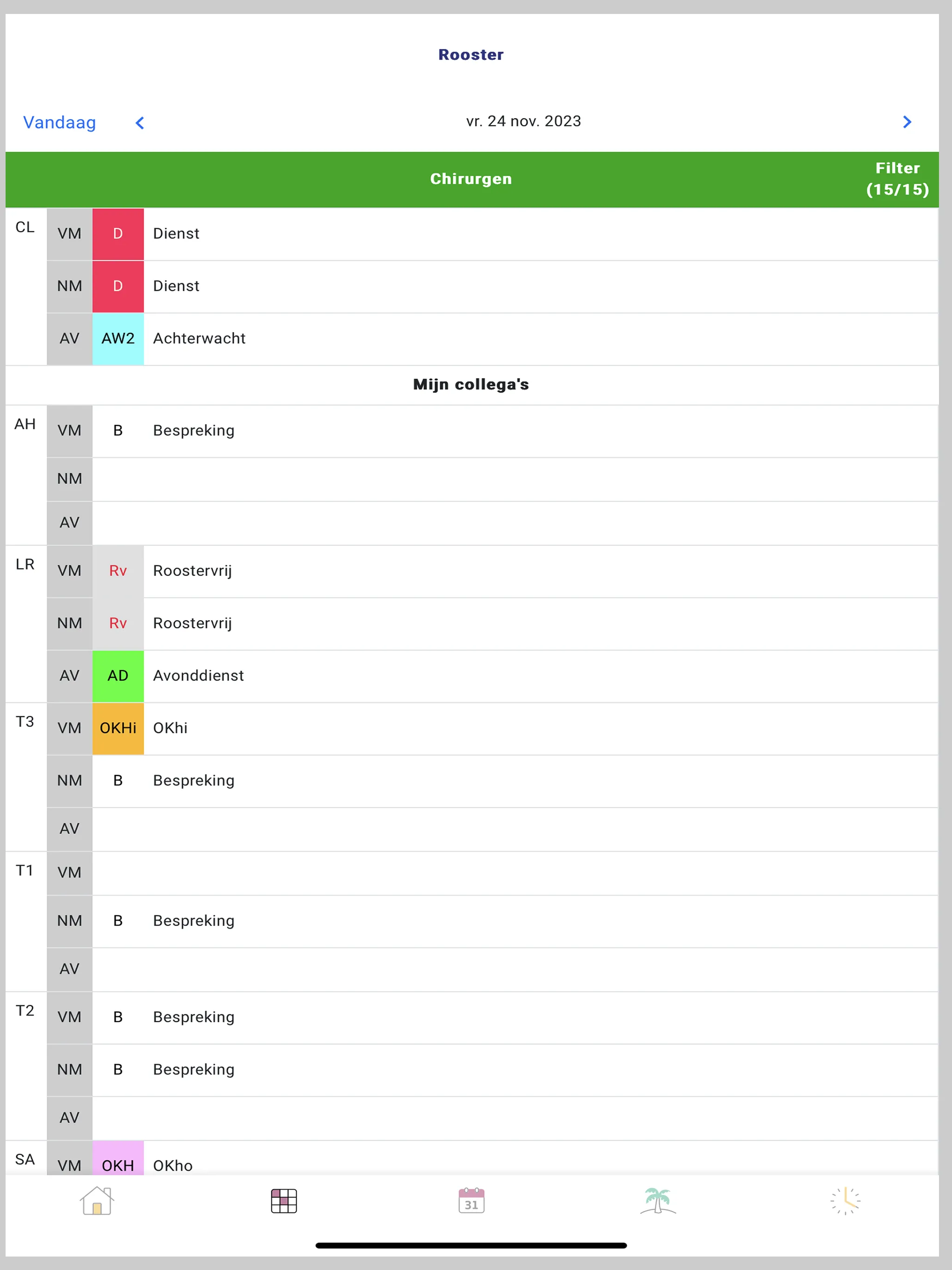 MedSpace Roosterapplicatie | Indus Appstore | Screenshot