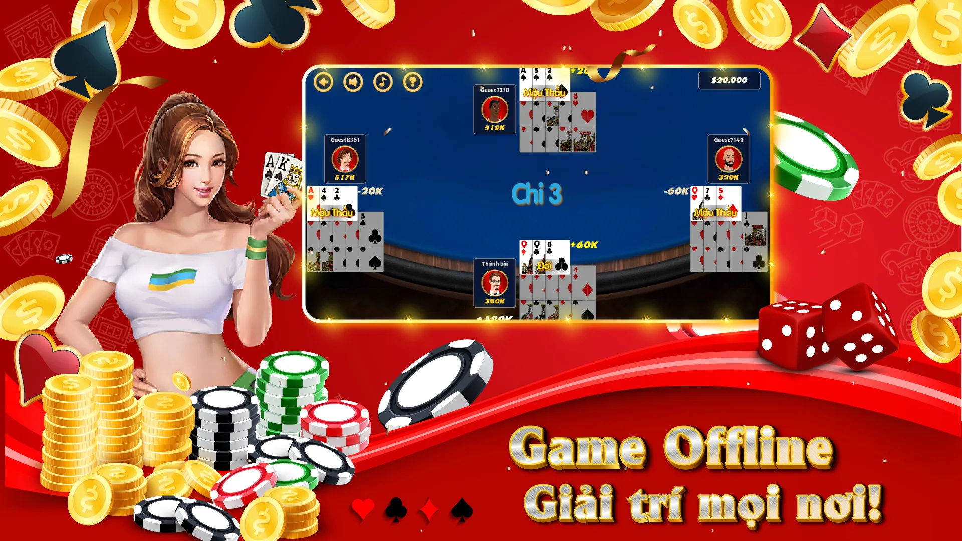 Chinese Poker (Mau Binh) | Indus Appstore | Screenshot