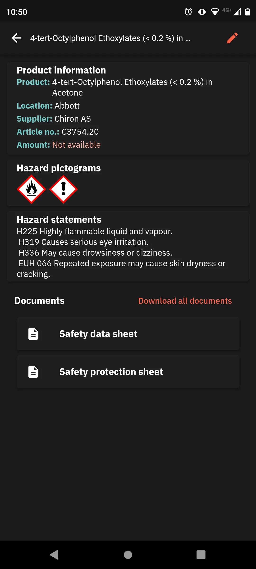 Chemical Manager | Indus Appstore | Screenshot