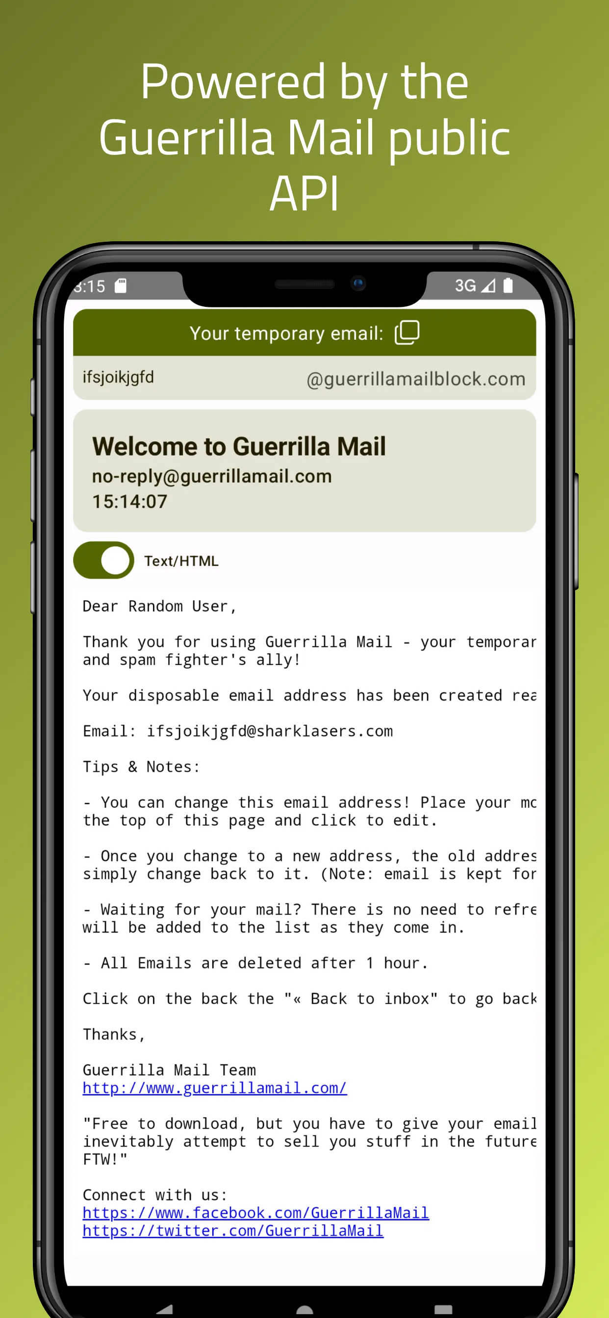 Guerrilla Mail - Temp Mail | Indus Appstore | Screenshot