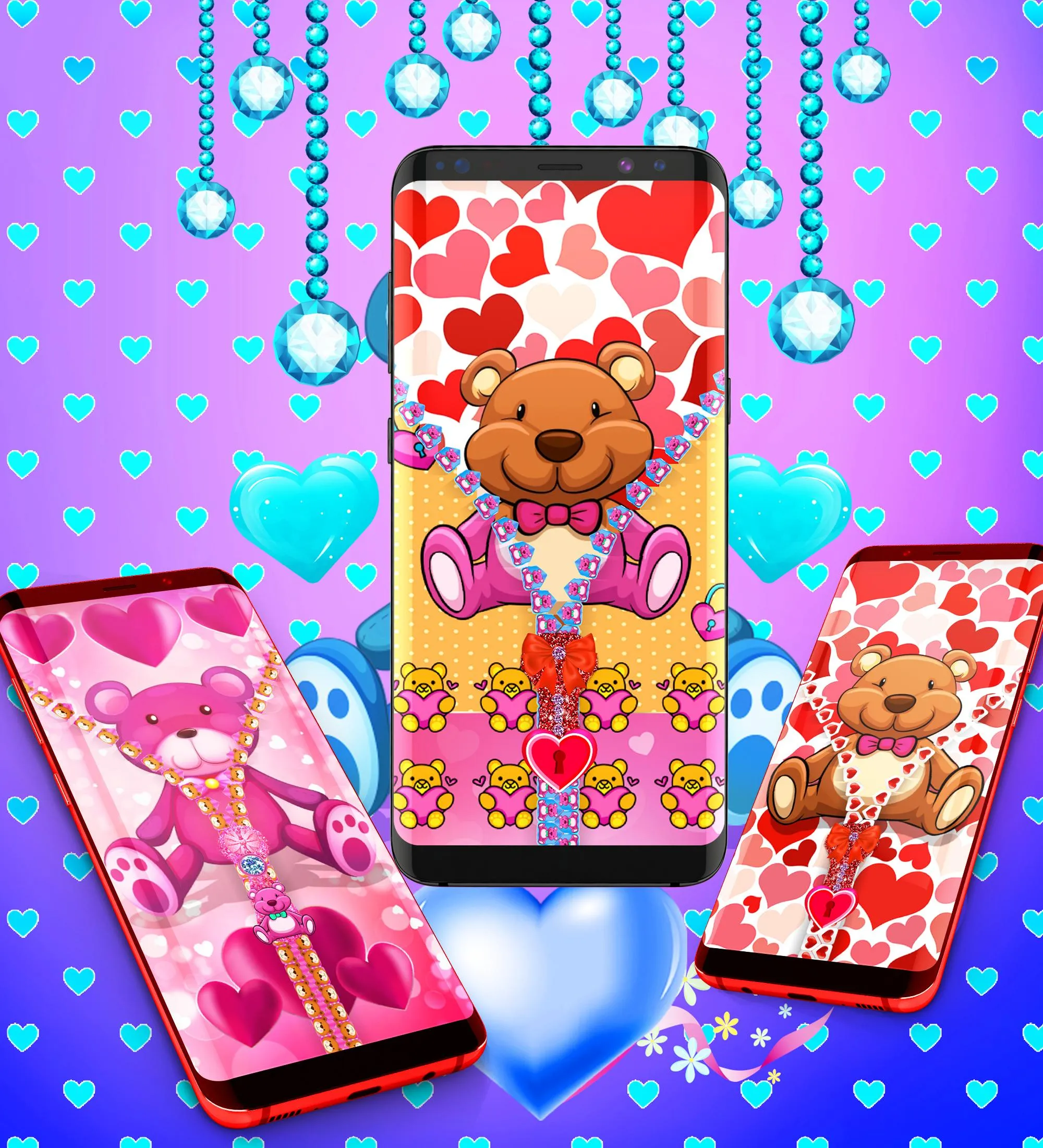 Teddy bear zip locker | Indus Appstore | Screenshot