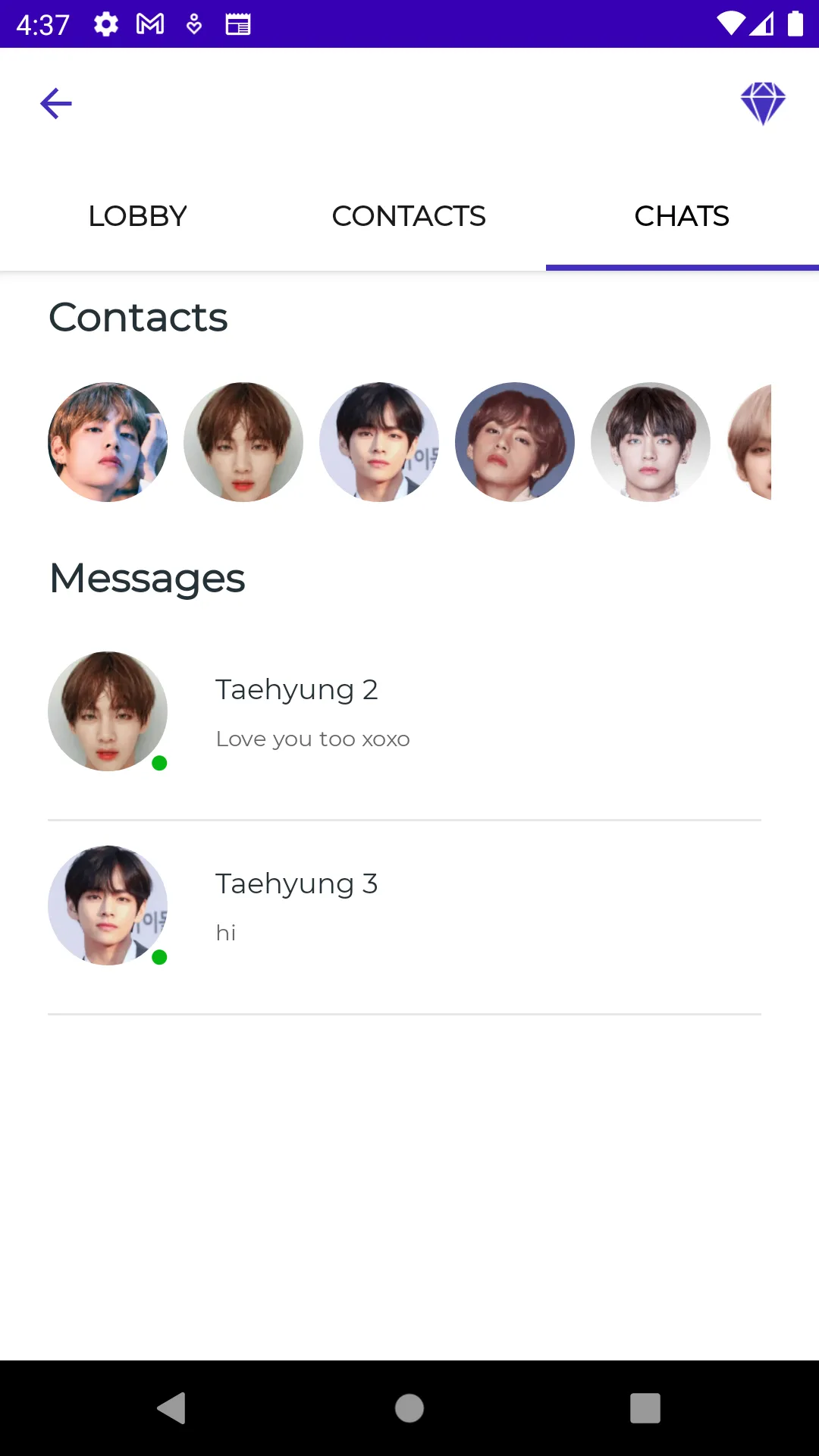 Kim Taehyung Fake Video Call | Indus Appstore | Screenshot