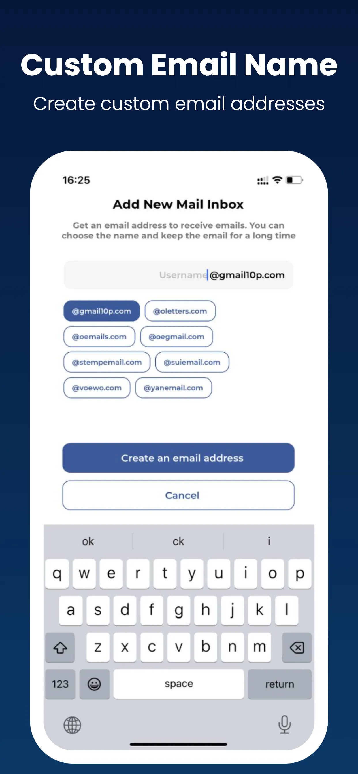 Virtual Mail - temp multi mail | Indus Appstore | Screenshot