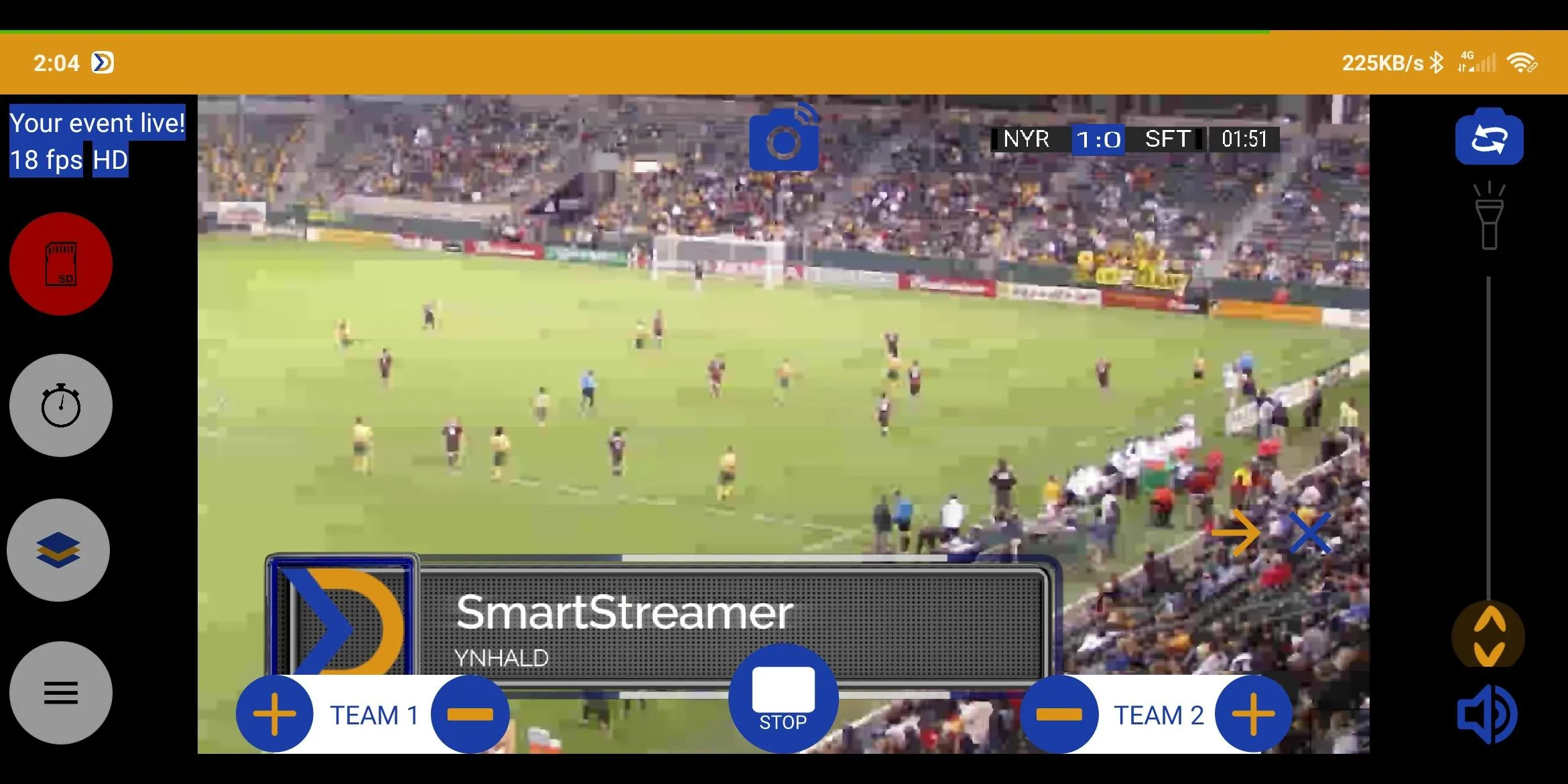 YNHALD SmartStreamer Broadcast | Indus Appstore | Screenshot