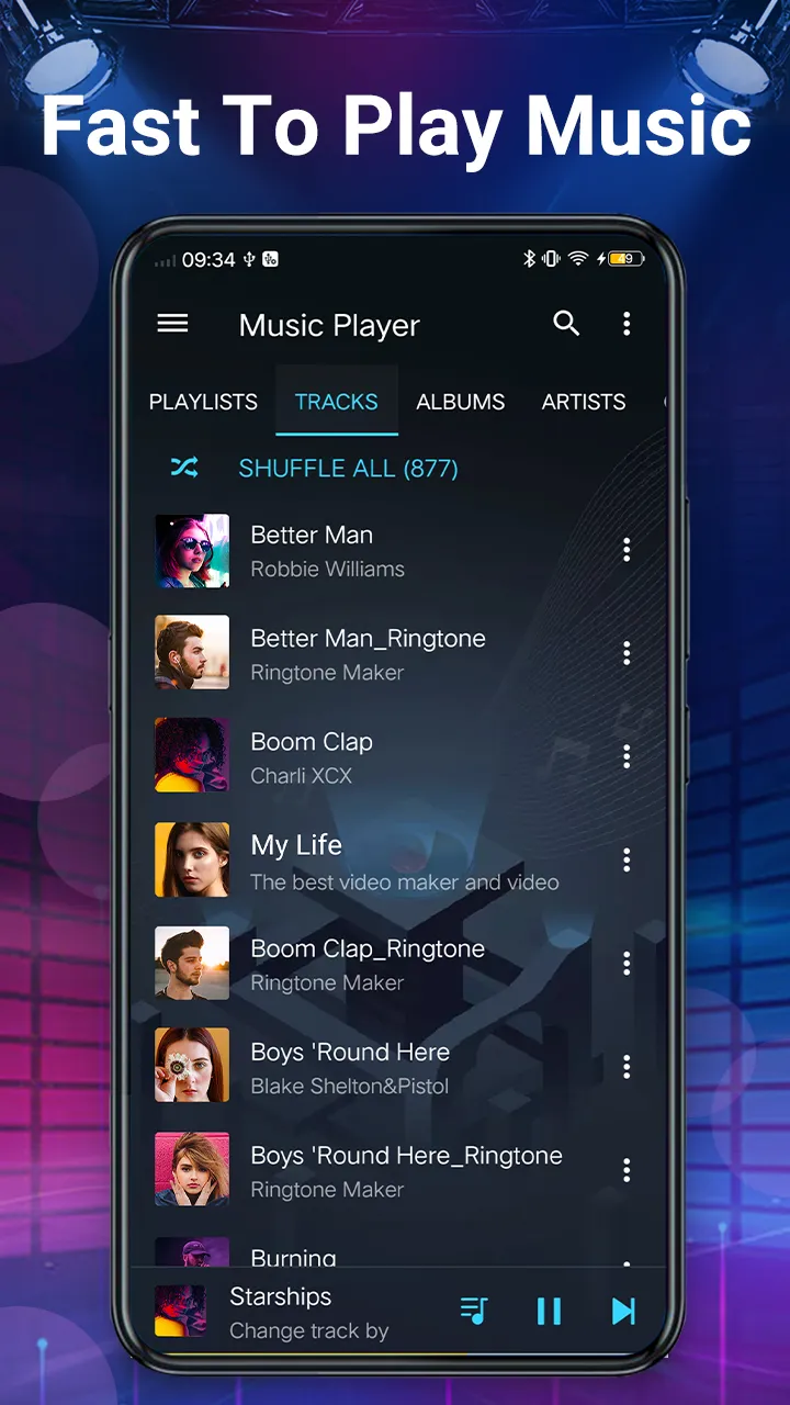 Music player- bass boost,music | Indus Appstore | Screenshot