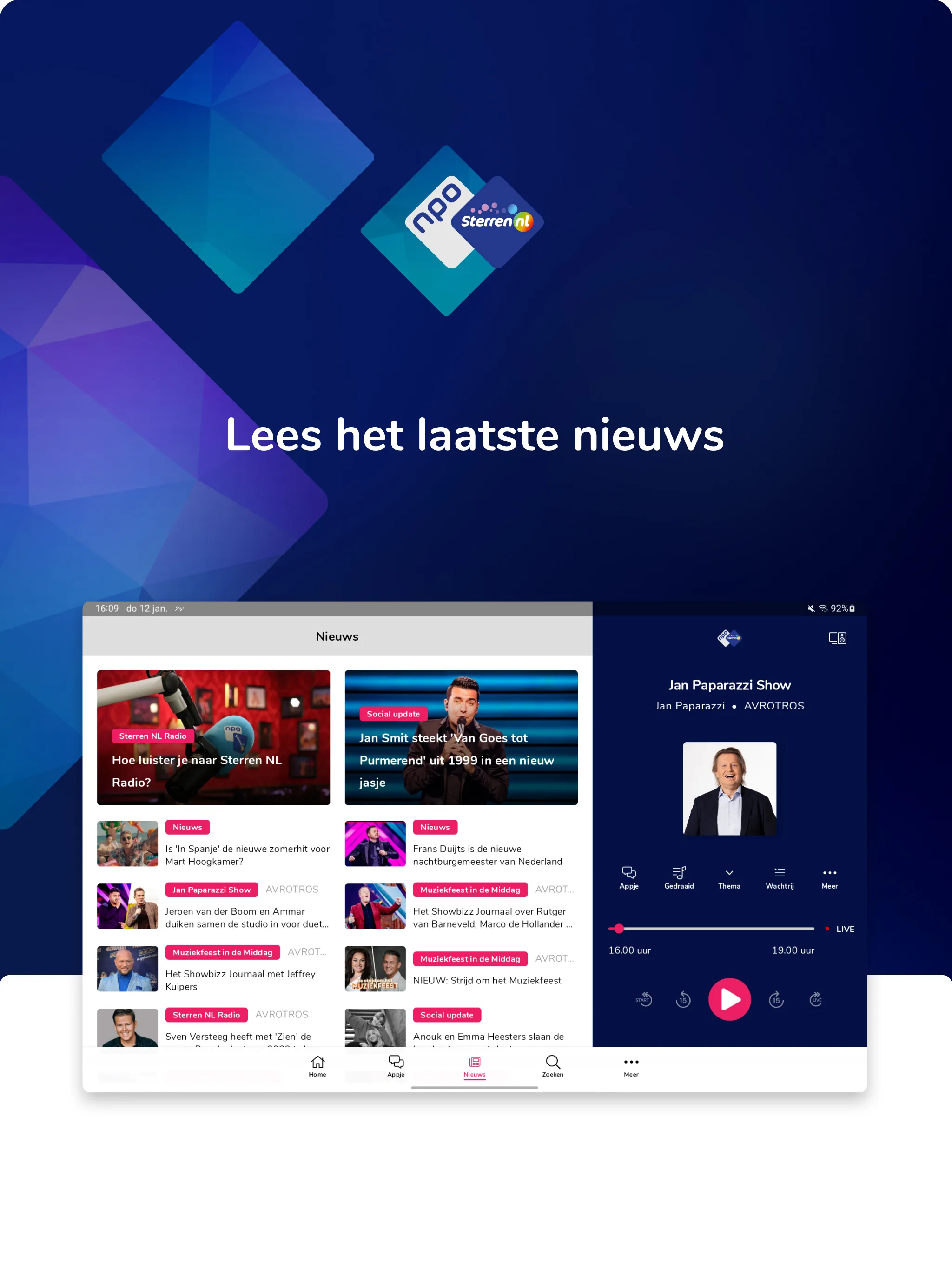 NPO Sterren NL | Indus Appstore | Screenshot