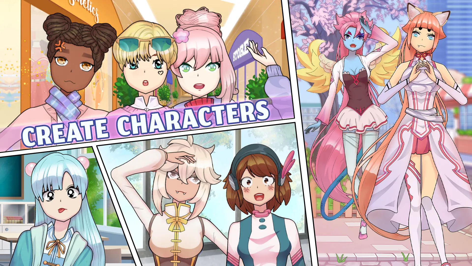 Anime Moe Girls Dress Up Games | Indus Appstore | Screenshot