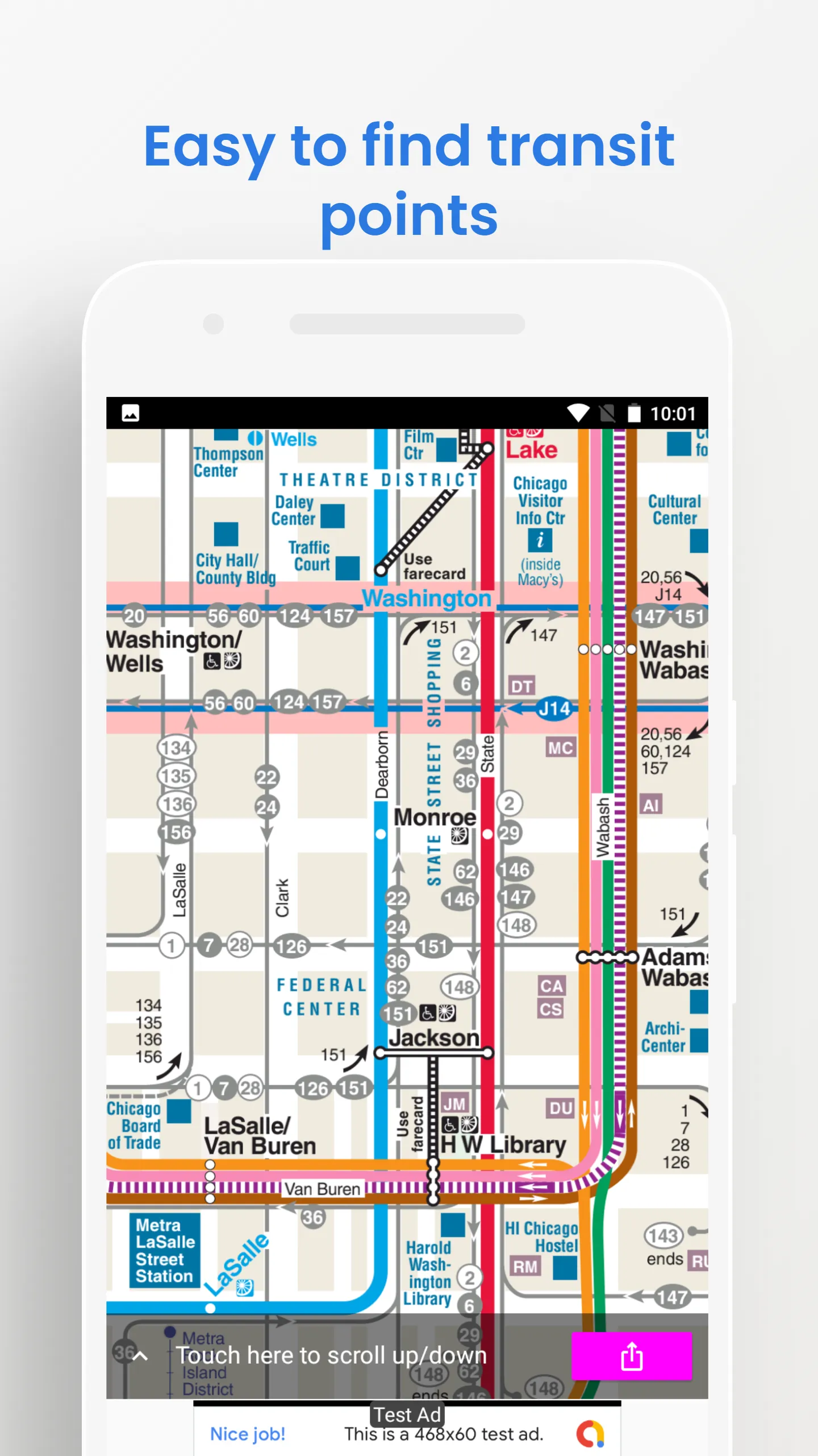 Chicago Bus Train Travel Map | Indus Appstore | Screenshot