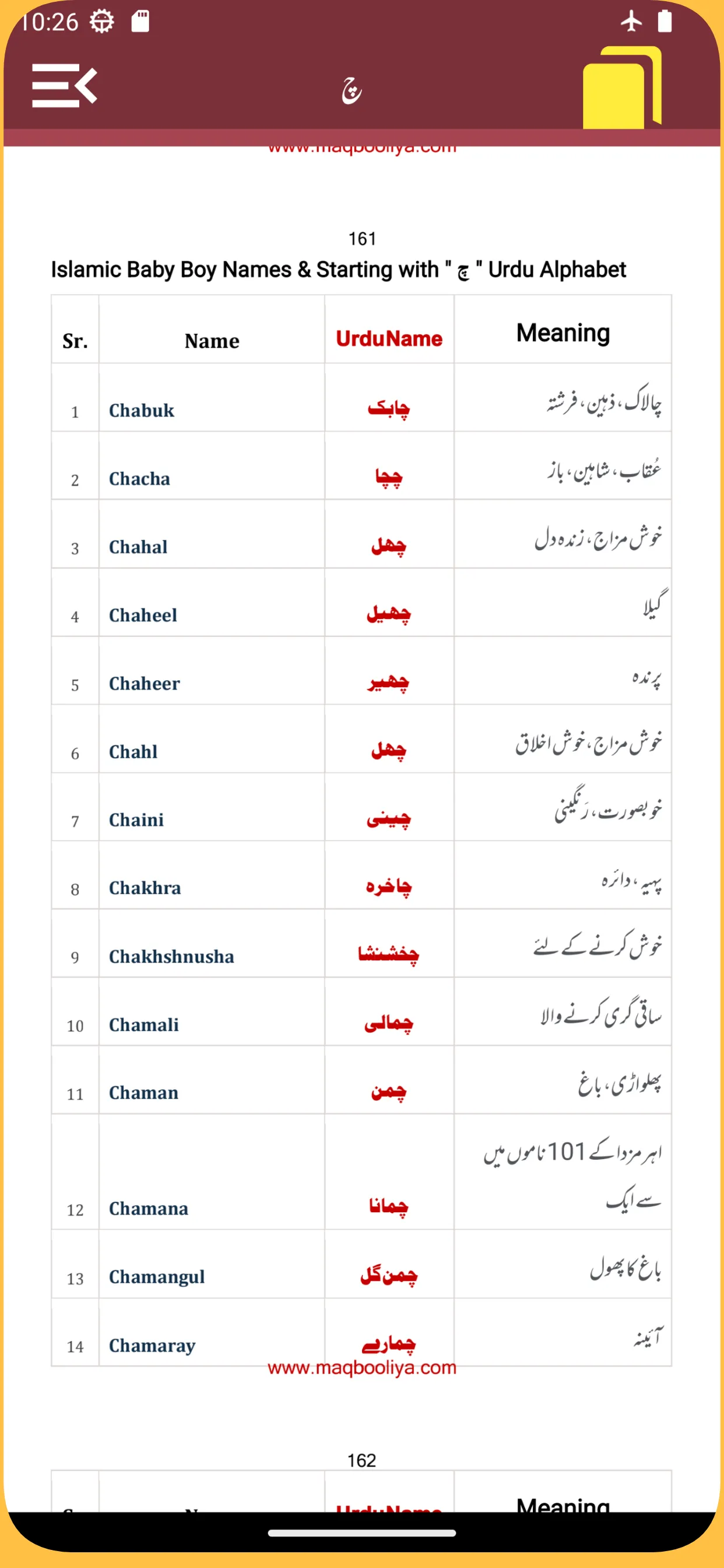 Islamic Name With Meanings | Indus Appstore | Screenshot