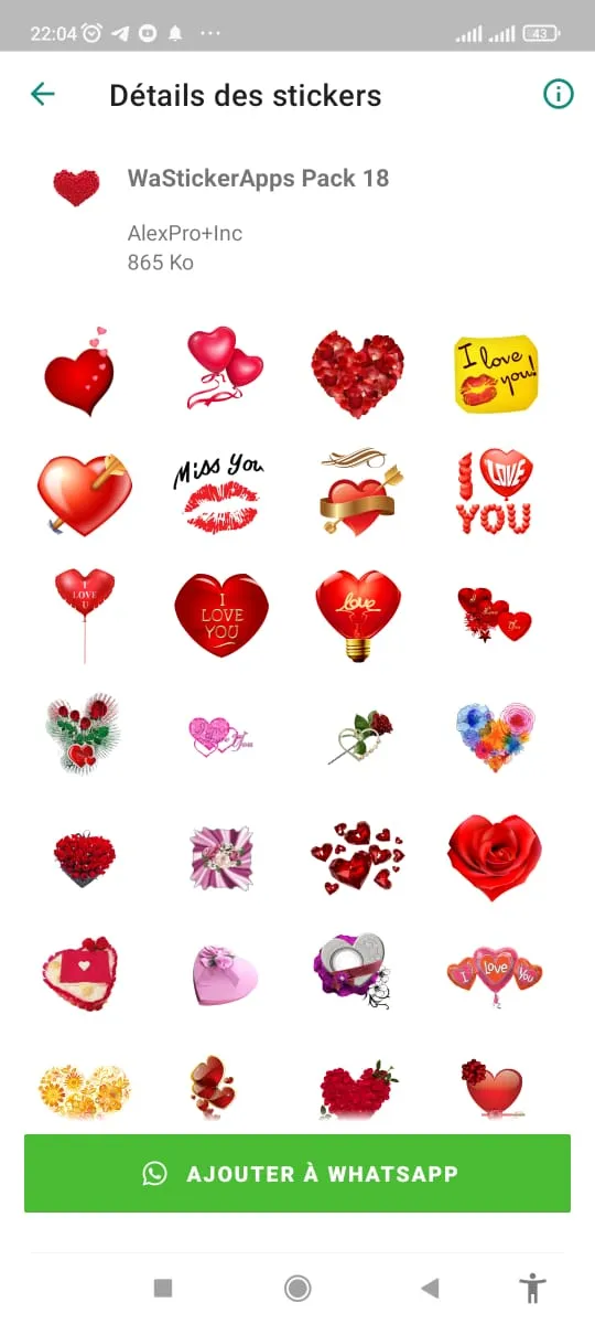 WASticker - Love stickers | Indus Appstore | Screenshot