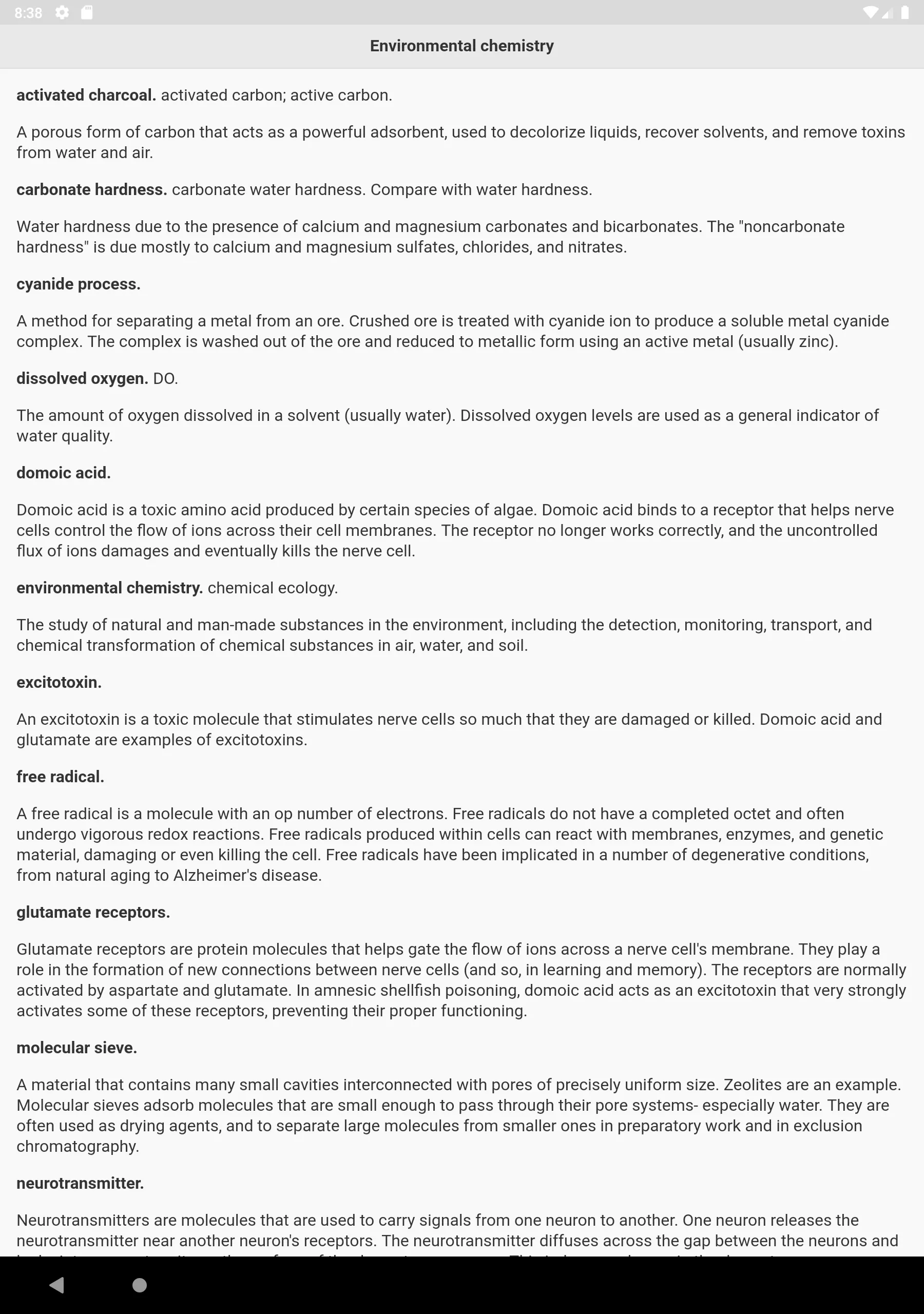 Chemistry  Terms | Indus Appstore | Screenshot