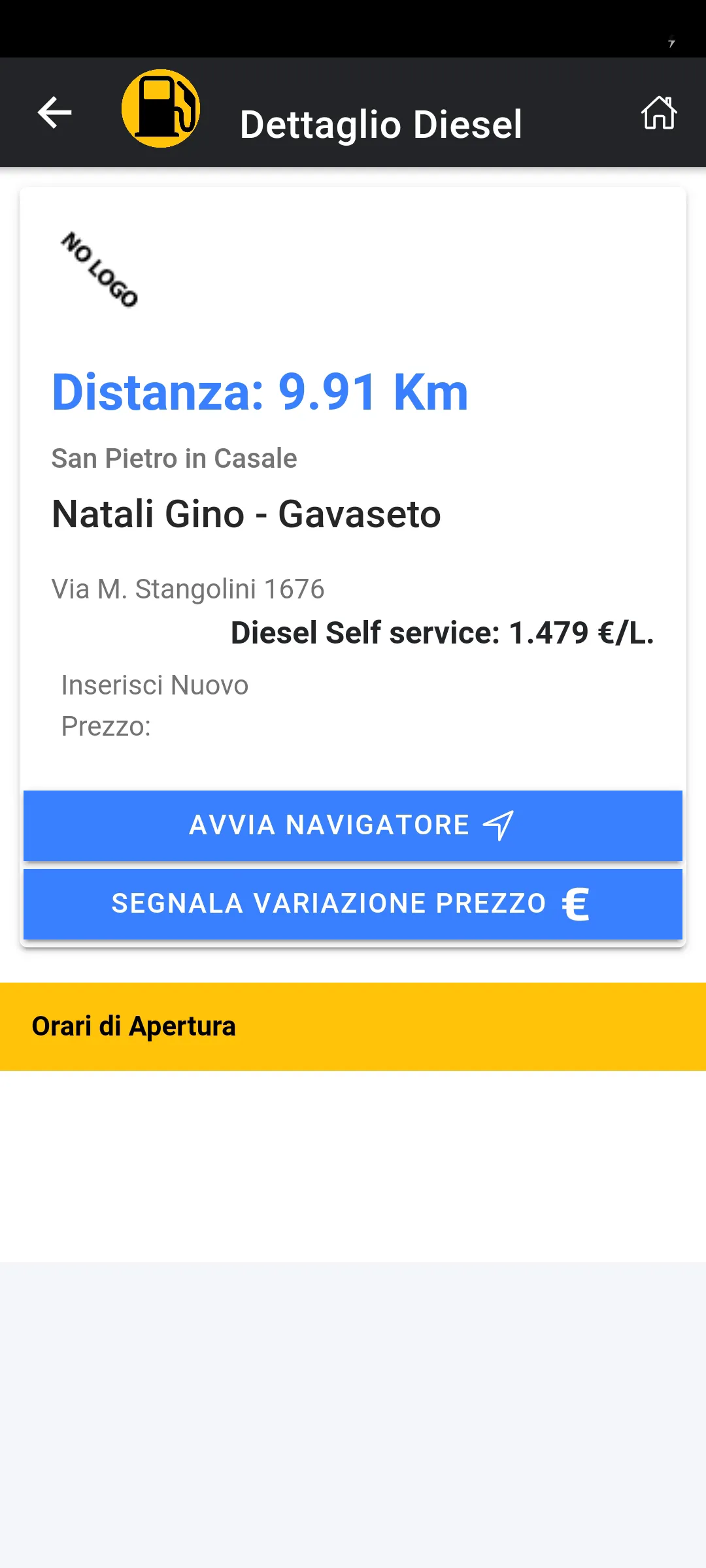 Cerca Distributori Diesel | Indus Appstore | Screenshot