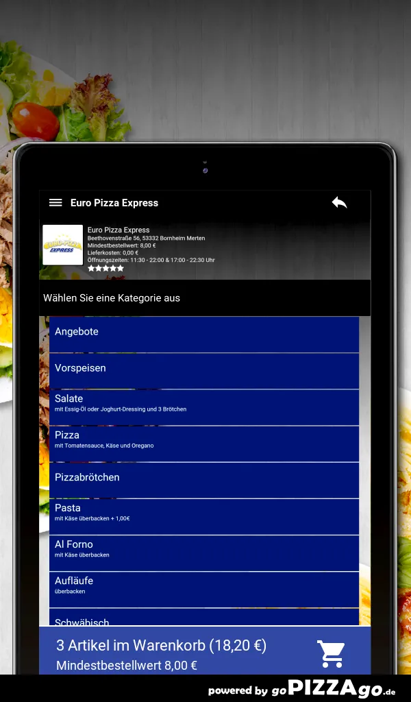 Euro Pizza Express Bornheim Me | Indus Appstore | Screenshot