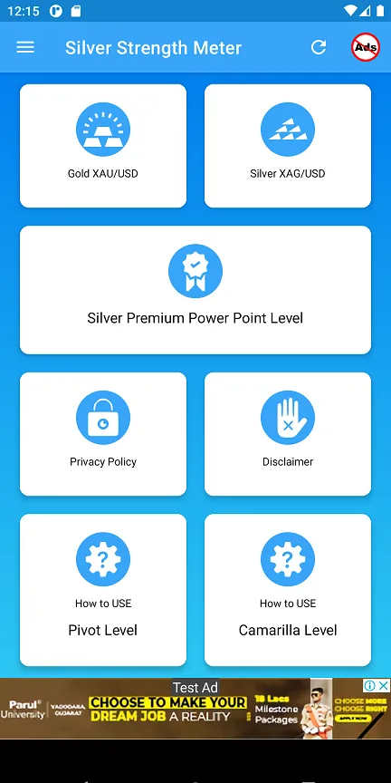 Silver Strength Meter | Indus Appstore | Screenshot