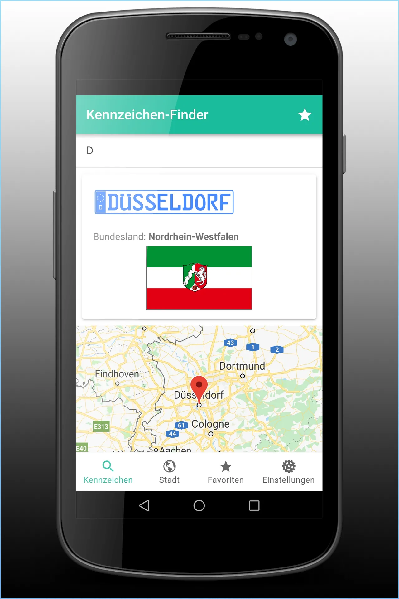 Kennzeichen-Finder mit Karte | Indus Appstore | Screenshot