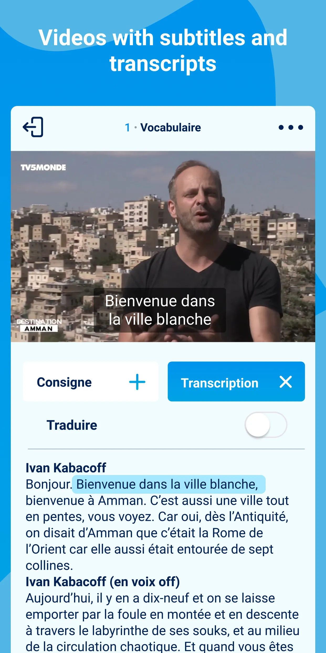 TV5MONDE: learn French | Indus Appstore | Screenshot