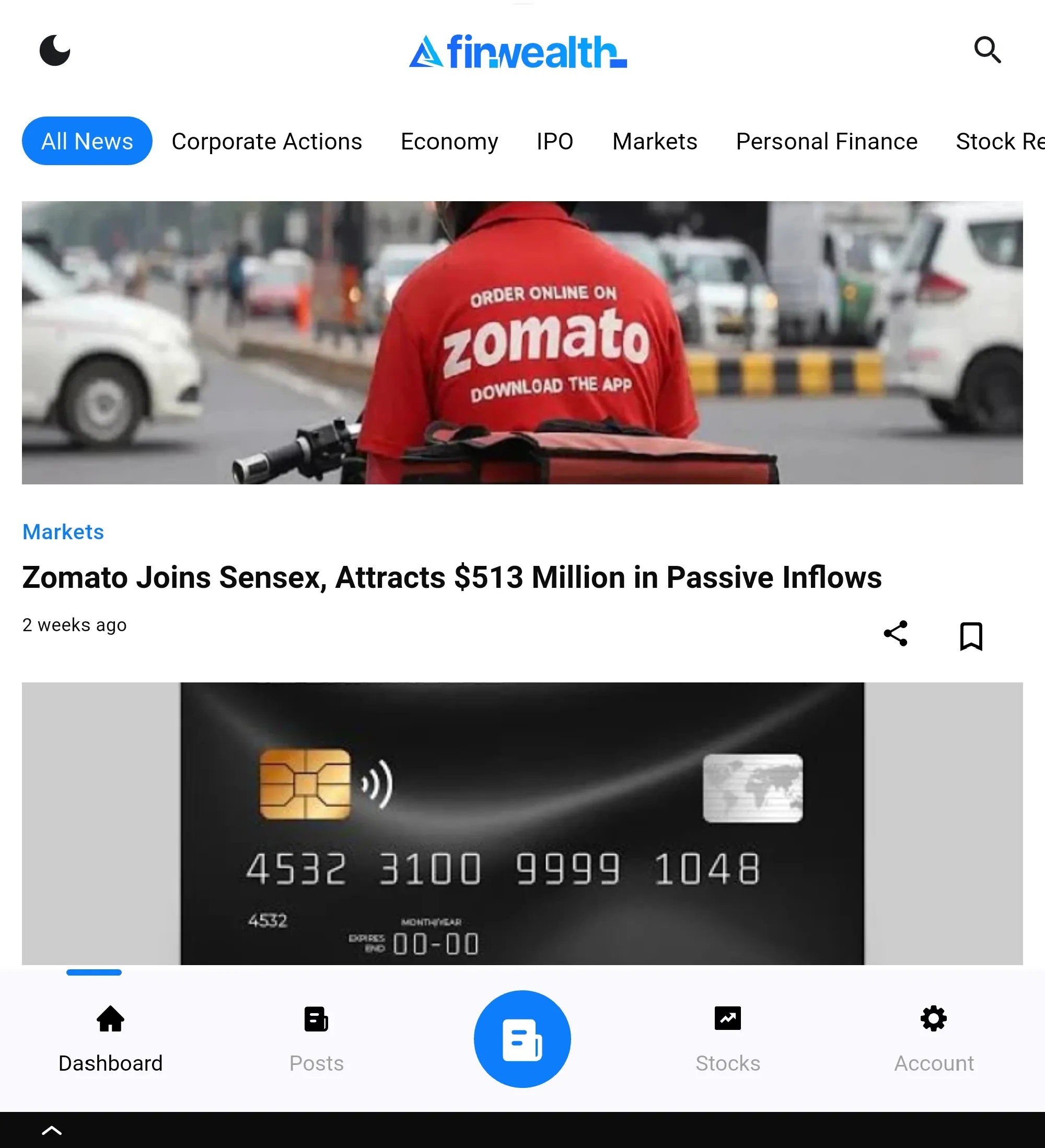 Finwealth | News in 60 words | Indus Appstore | Screenshot