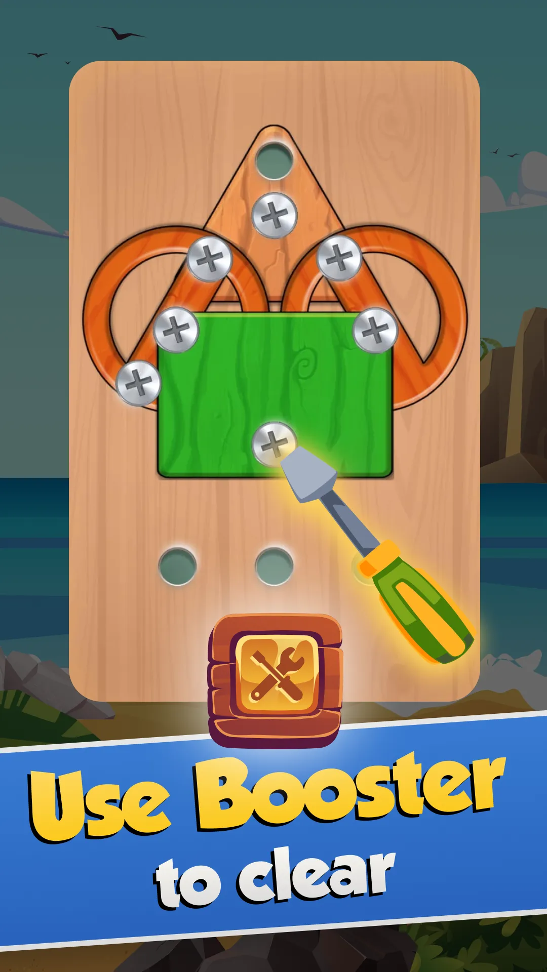 Wood Nuts & Bolts Screw Puzzle | Indus Appstore | Screenshot