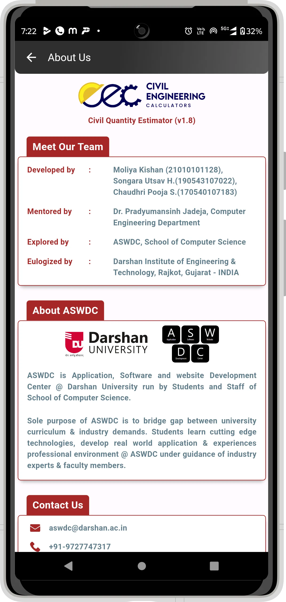 Construction Calculators | Indus Appstore | Screenshot