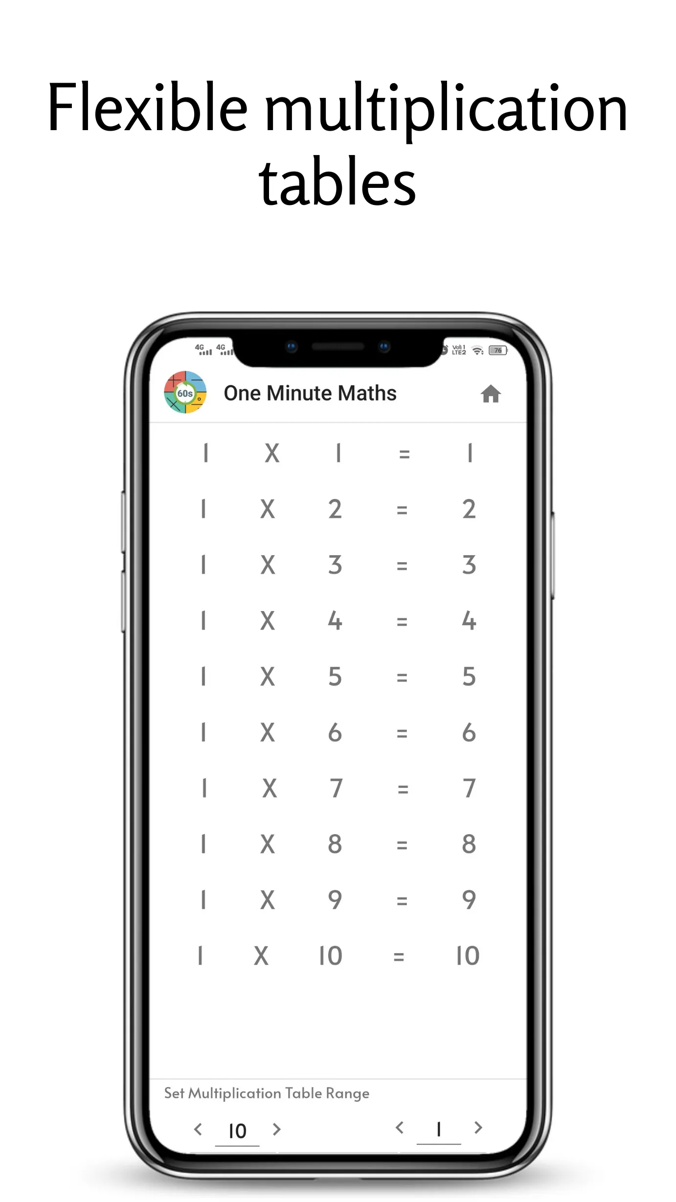 One Minute Math | Indus Appstore | Screenshot