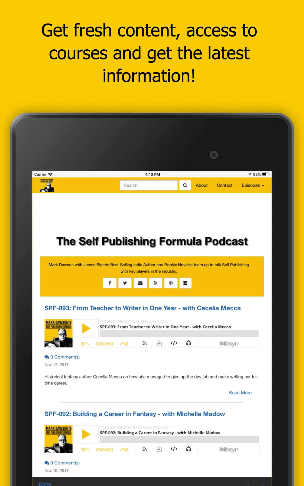 Mark Dawson's Self Publishing  | Indus Appstore | Screenshot