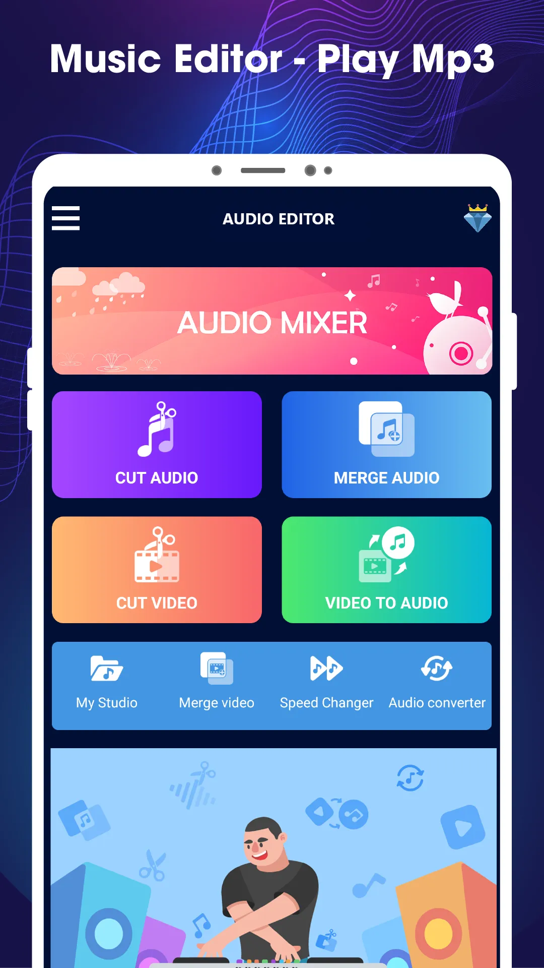 Music Editor: Mp3 Cutter, Mix | Indus Appstore | Screenshot