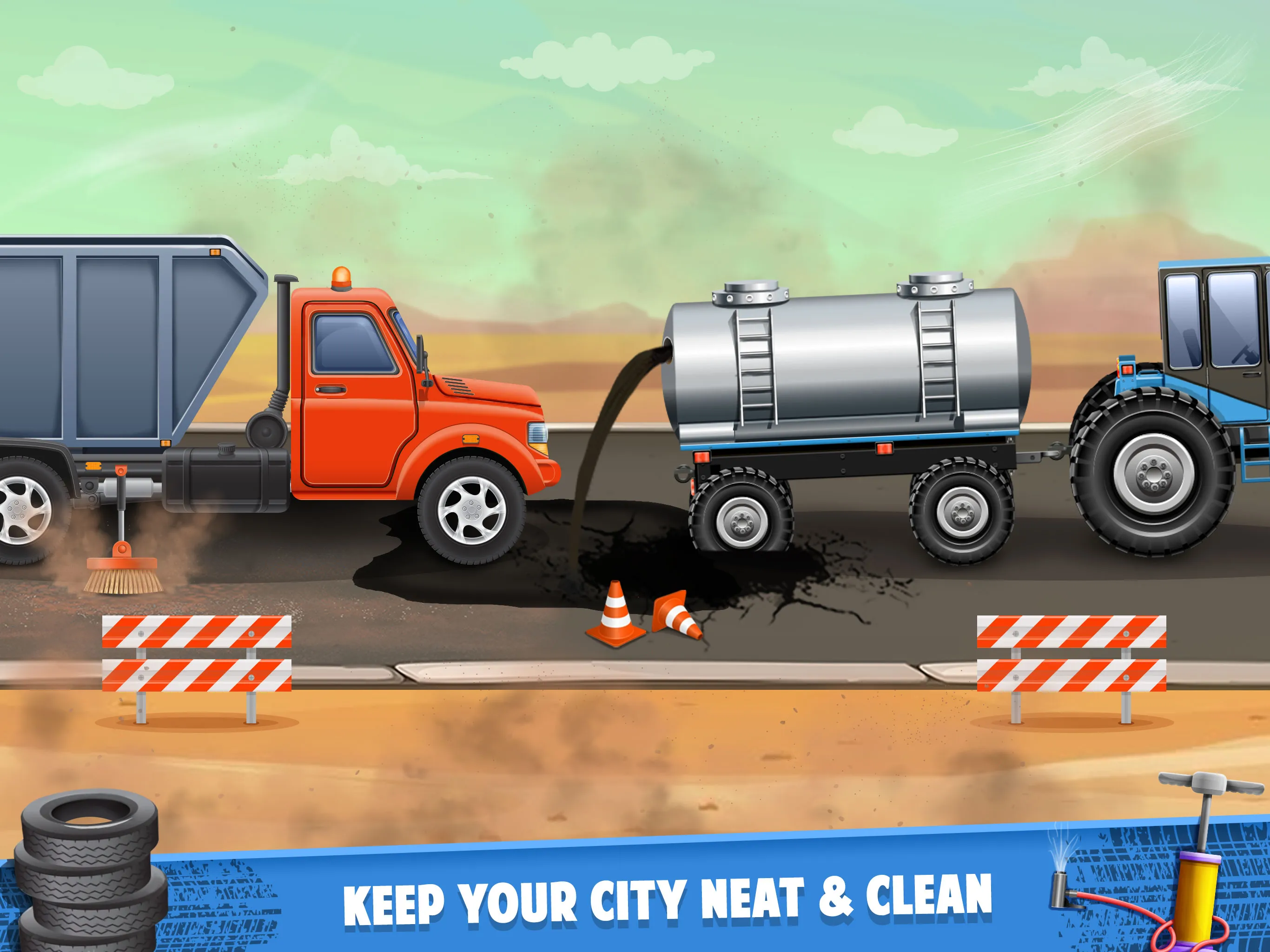 Road Cleaner Truck Driving | Indus Appstore | Screenshot