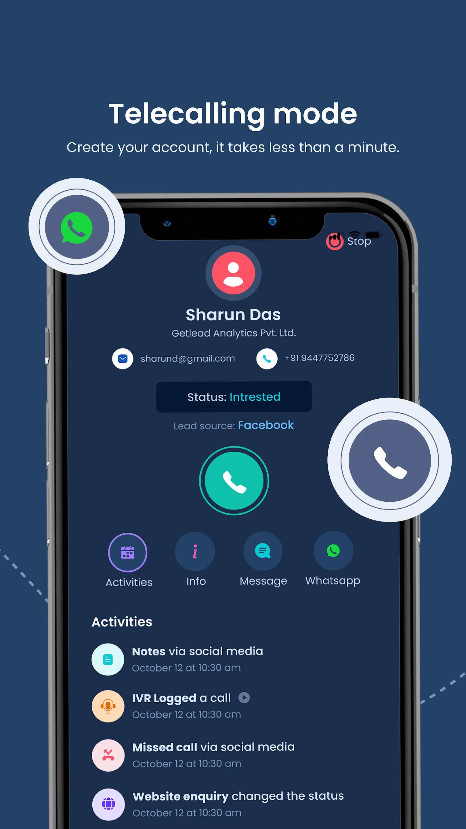Getlead CRM | Indus Appstore | Screenshot