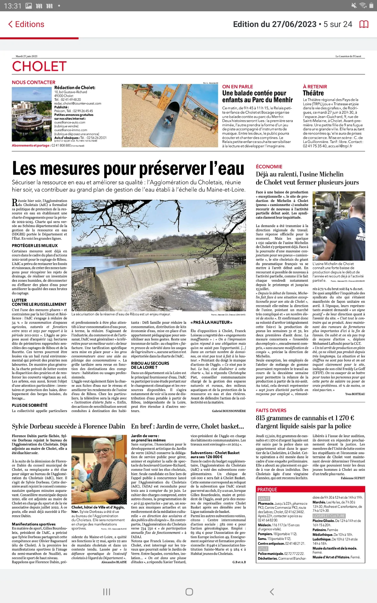 Le Courrier de l'Ouest Journal | Indus Appstore | Screenshot