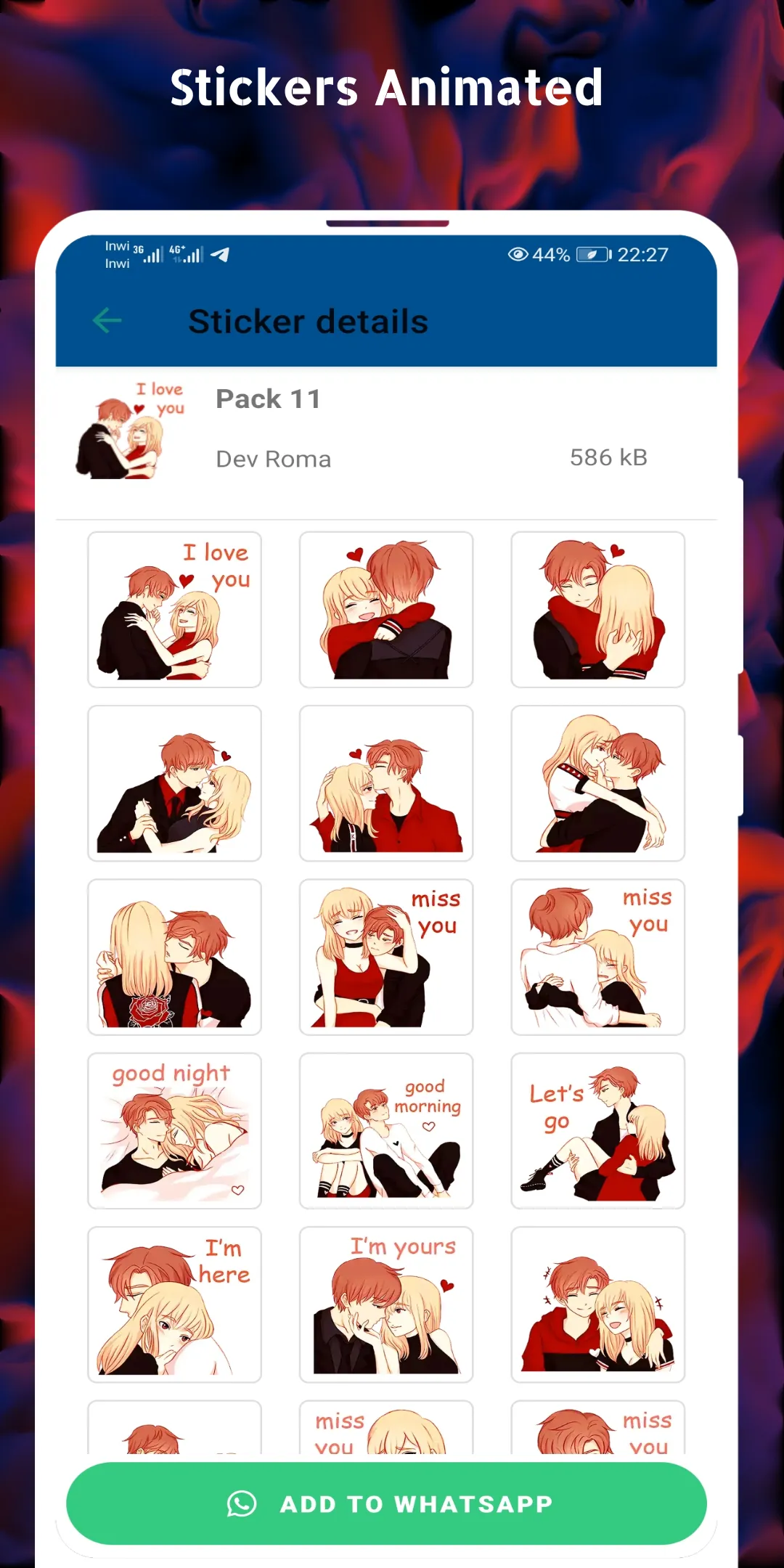 WASticker - Couple Romantic | Indus Appstore | Screenshot