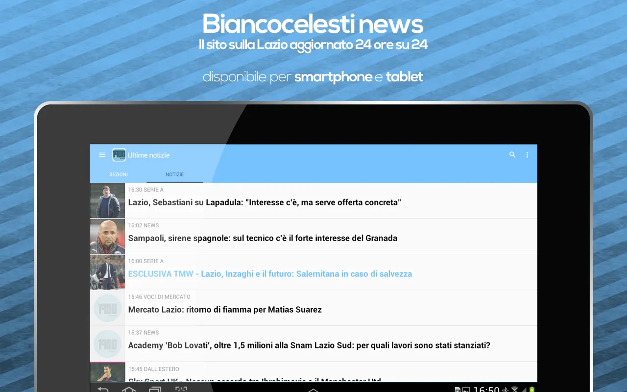 Biancocelesti News - Lazio | Indus Appstore | Screenshot