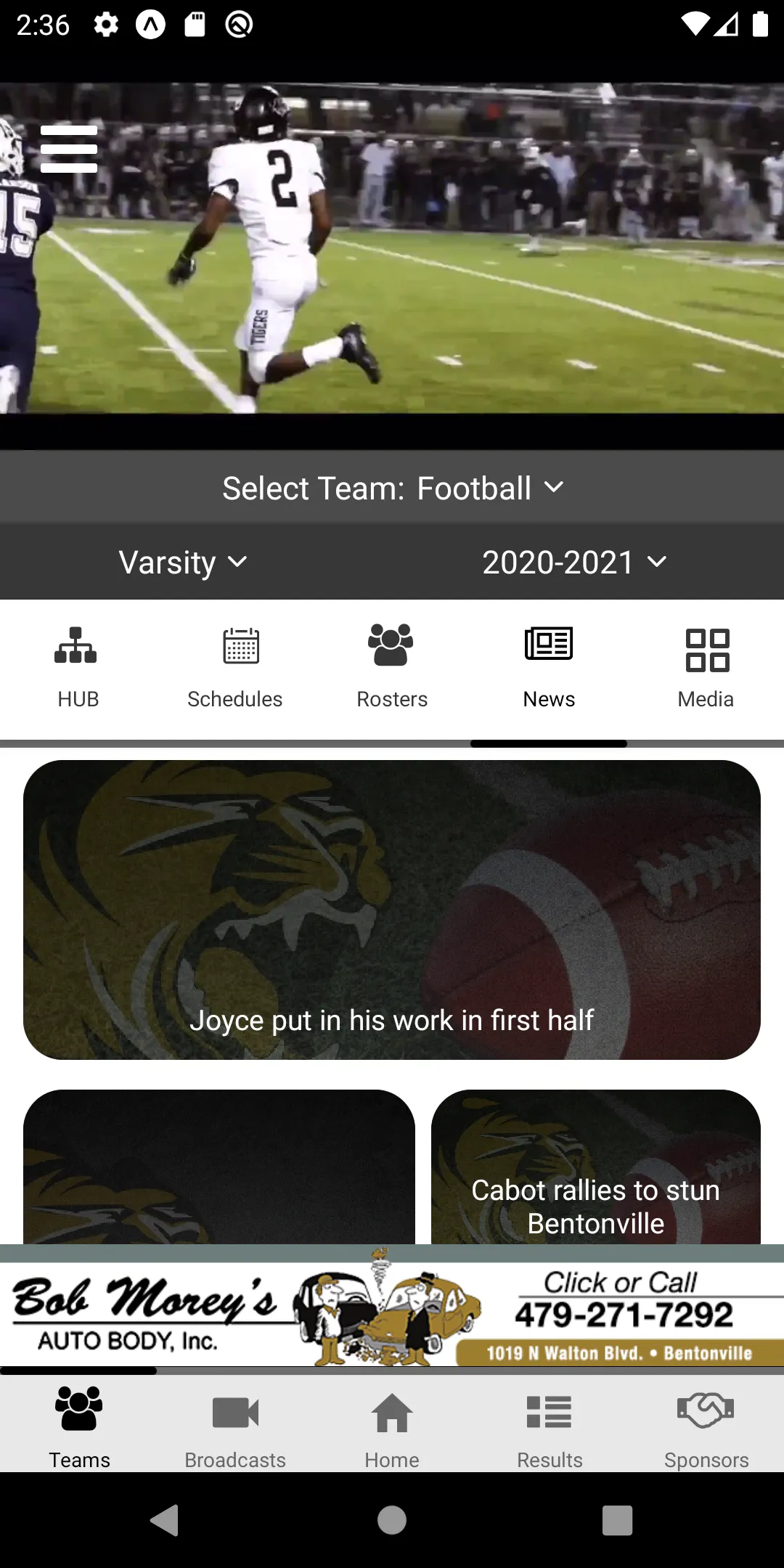 Bentonville Tiger Athletics | Indus Appstore | Screenshot