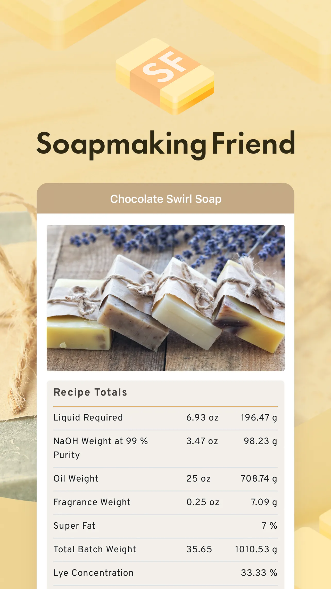 Soapmaking Friend – Soap Calc | Indus Appstore | Screenshot
