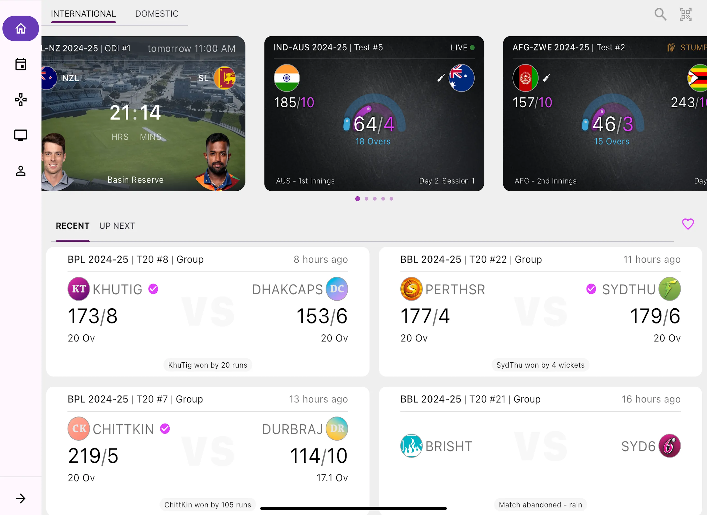 LIVE cricket scores scoreblox | Indus Appstore | Screenshot