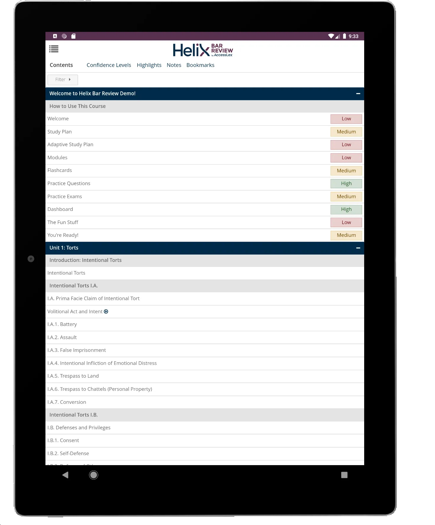 Helix Bar Review by AccessLex℠ | Indus Appstore | Screenshot