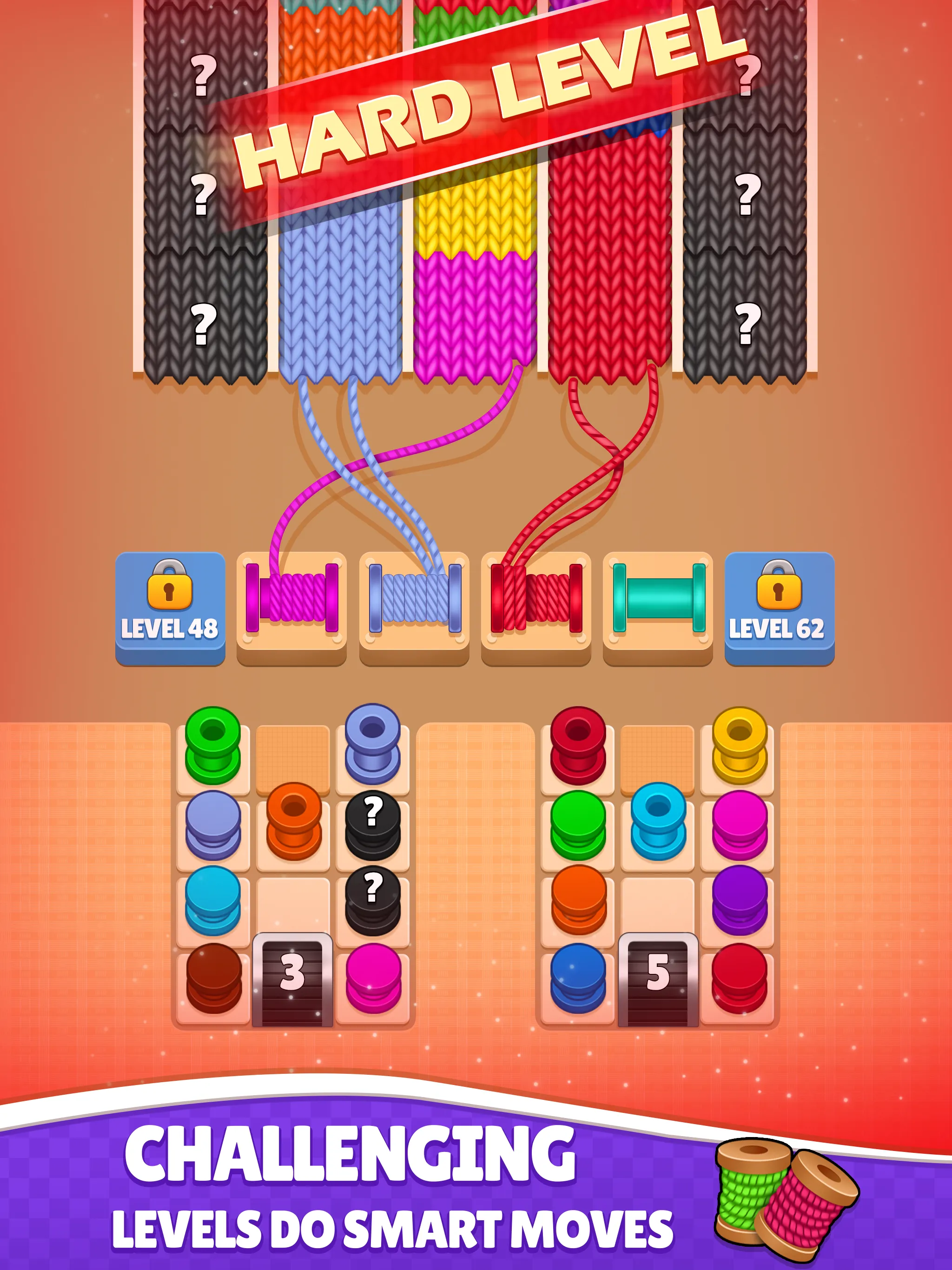 Knit Sort 3d - Color Wool Jam | Indus Appstore | Screenshot