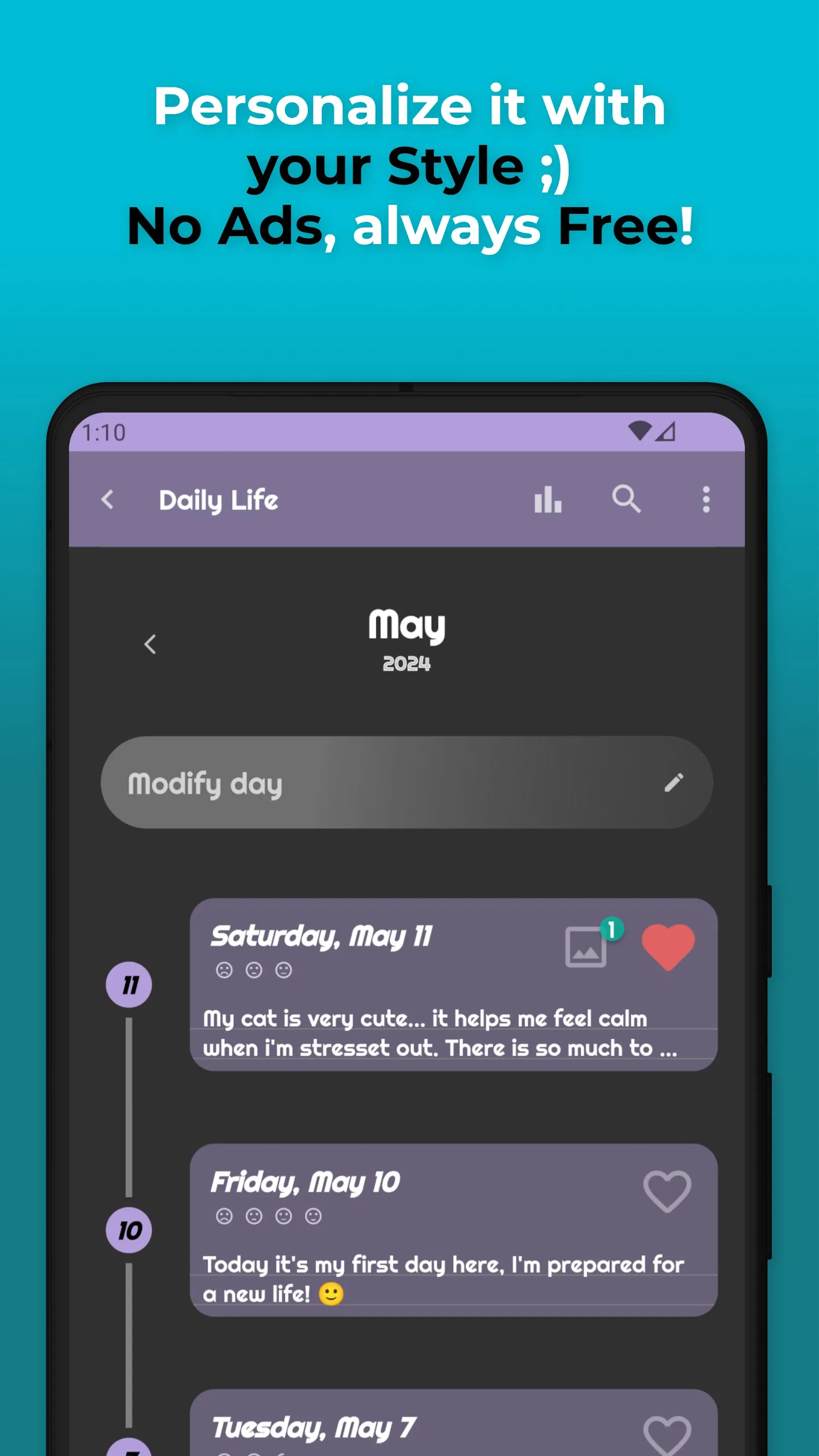 JOURNAL, Personal Diary | Indus Appstore | Screenshot