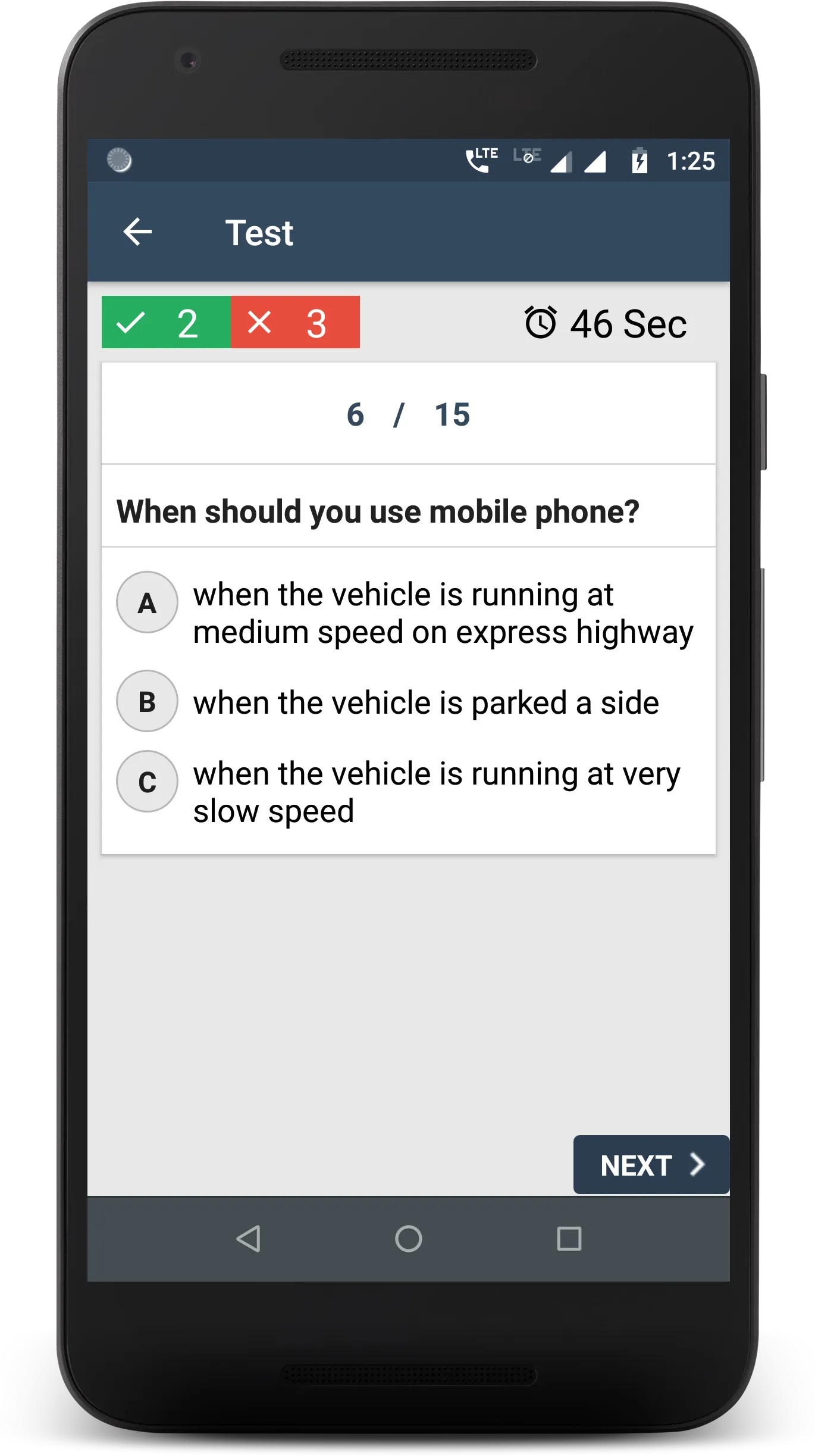 RTO Driving Licence Test | Indus Appstore | Screenshot