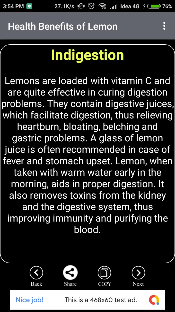 Lemon Benefits | Indus Appstore | Screenshot