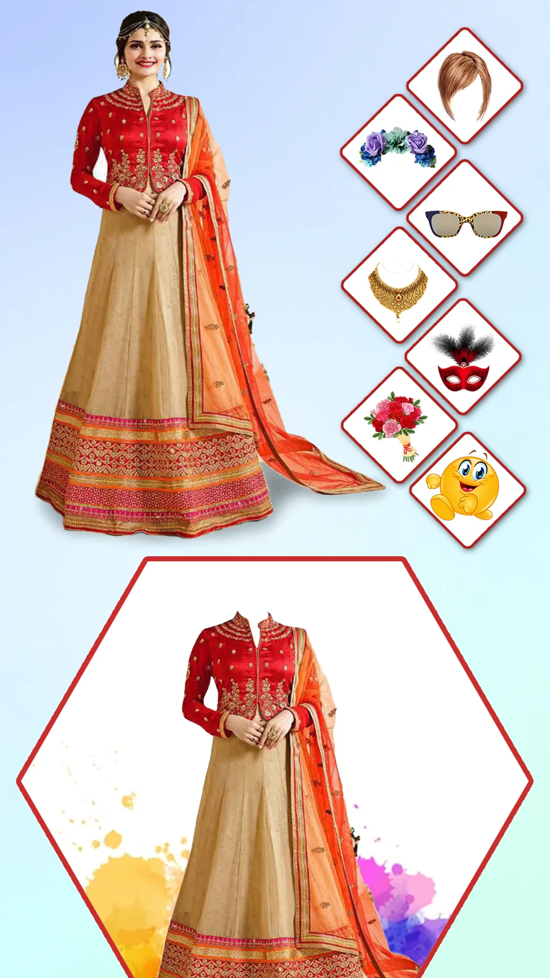 Women Lehenga Choli Photo Suit | Indus Appstore | Screenshot