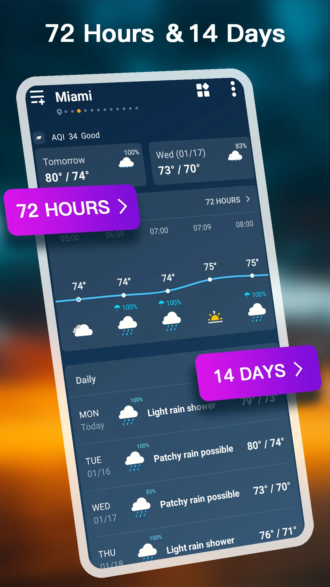 Weather - Accurate Weather App | Indus Appstore | Screenshot