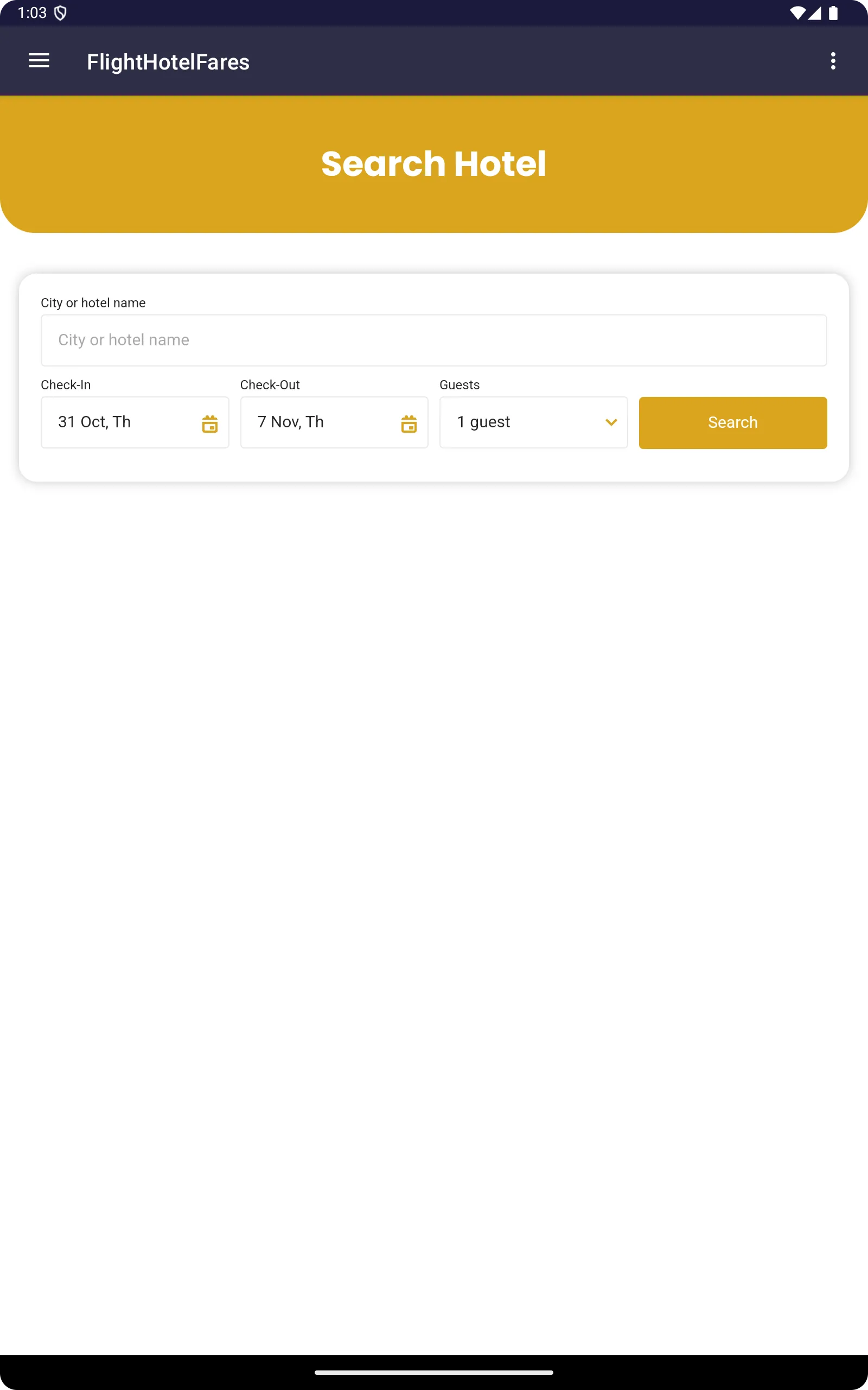 FlightHotelFares | Indus Appstore | Screenshot