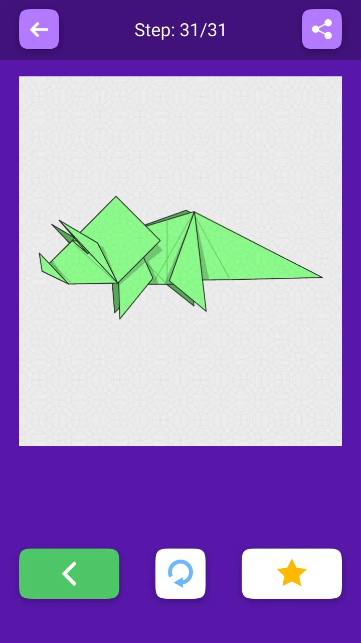 Origami Dinosaurs And Dragons | Indus Appstore | Screenshot