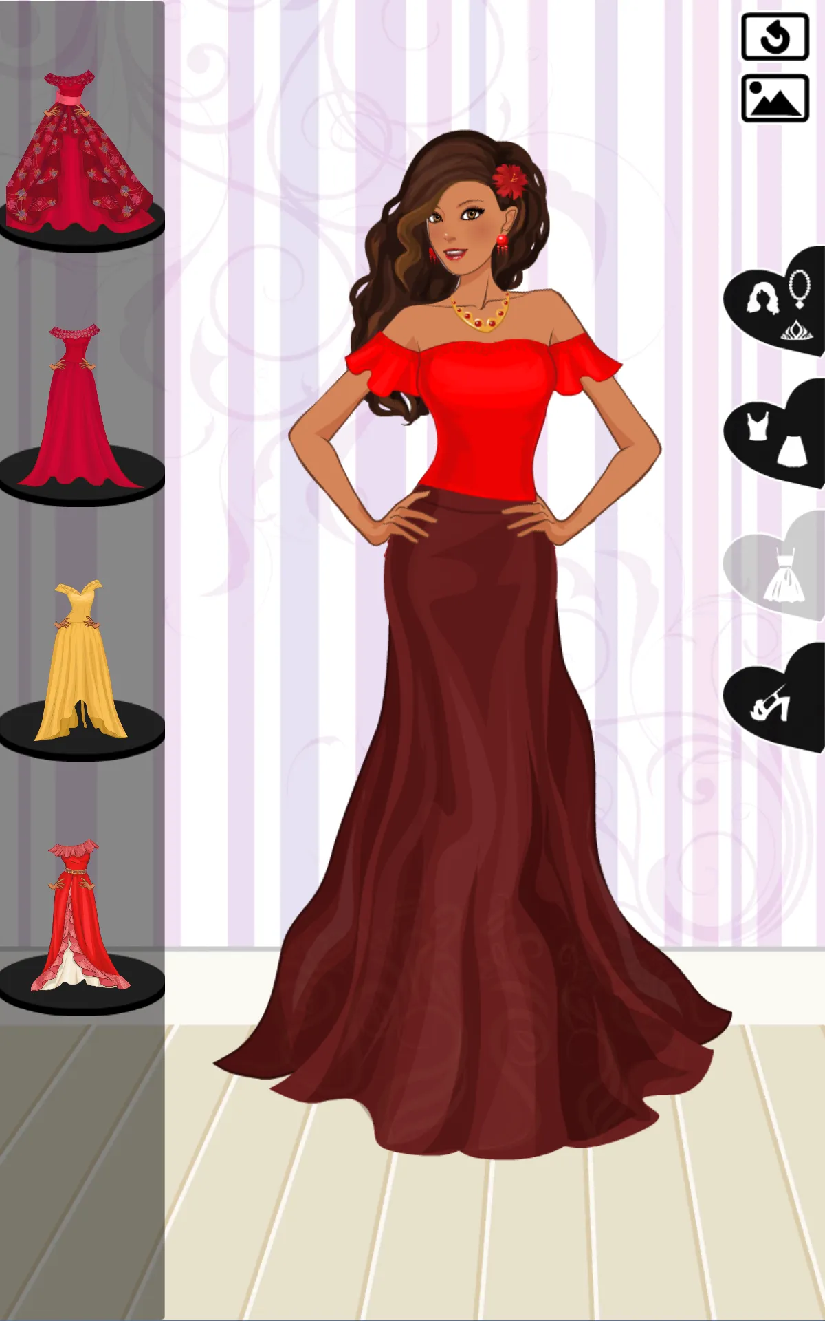 Latin Princess royal dress up | Indus Appstore | Screenshot