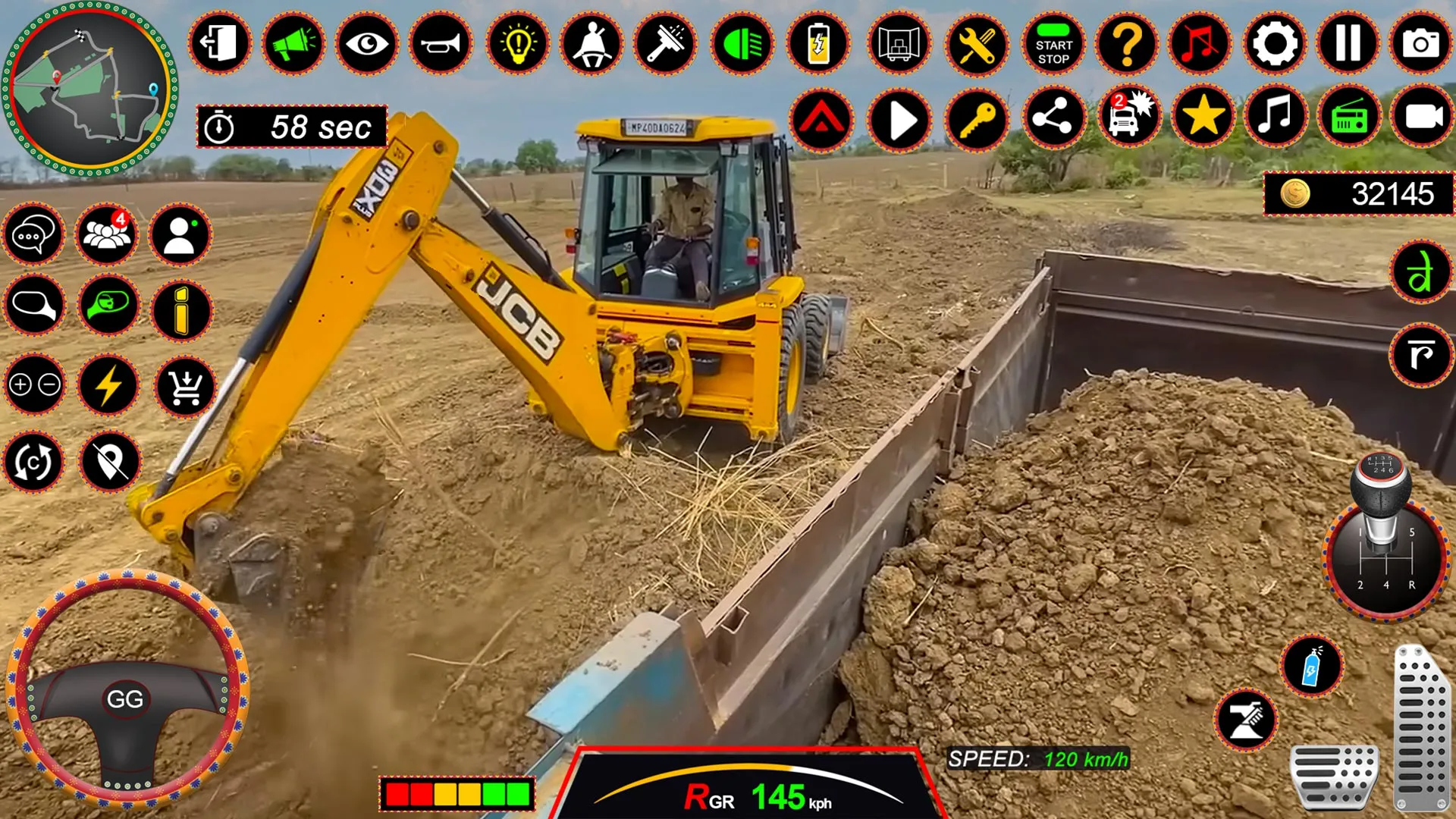 JCB 3Dx Backhoe Loader Driving | Indus Appstore | Screenshot