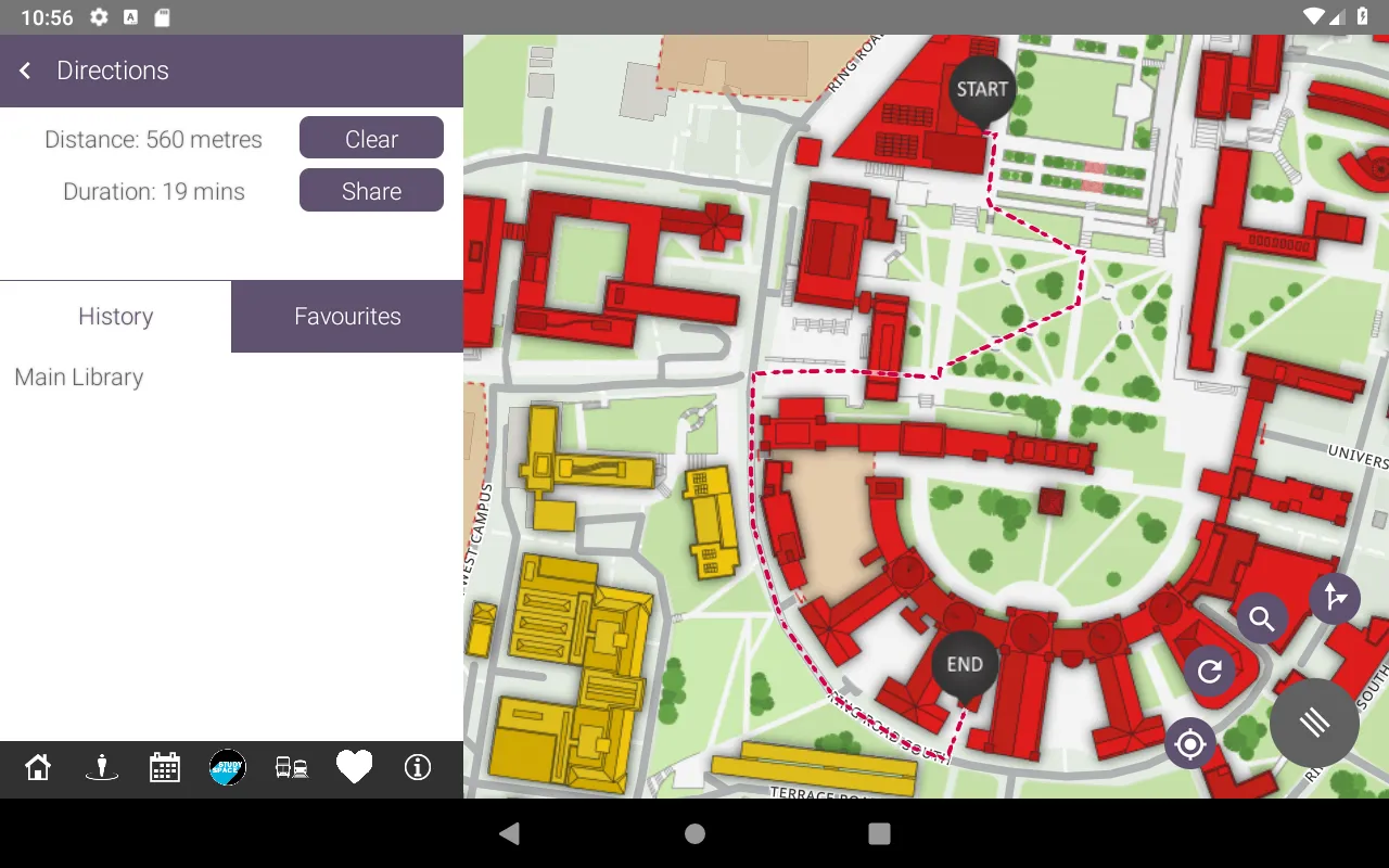 UoB Campus Map | Indus Appstore | Screenshot