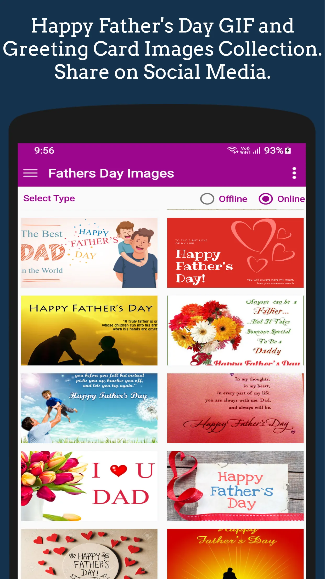 Father's Day GIF Greeting | Indus Appstore | Screenshot