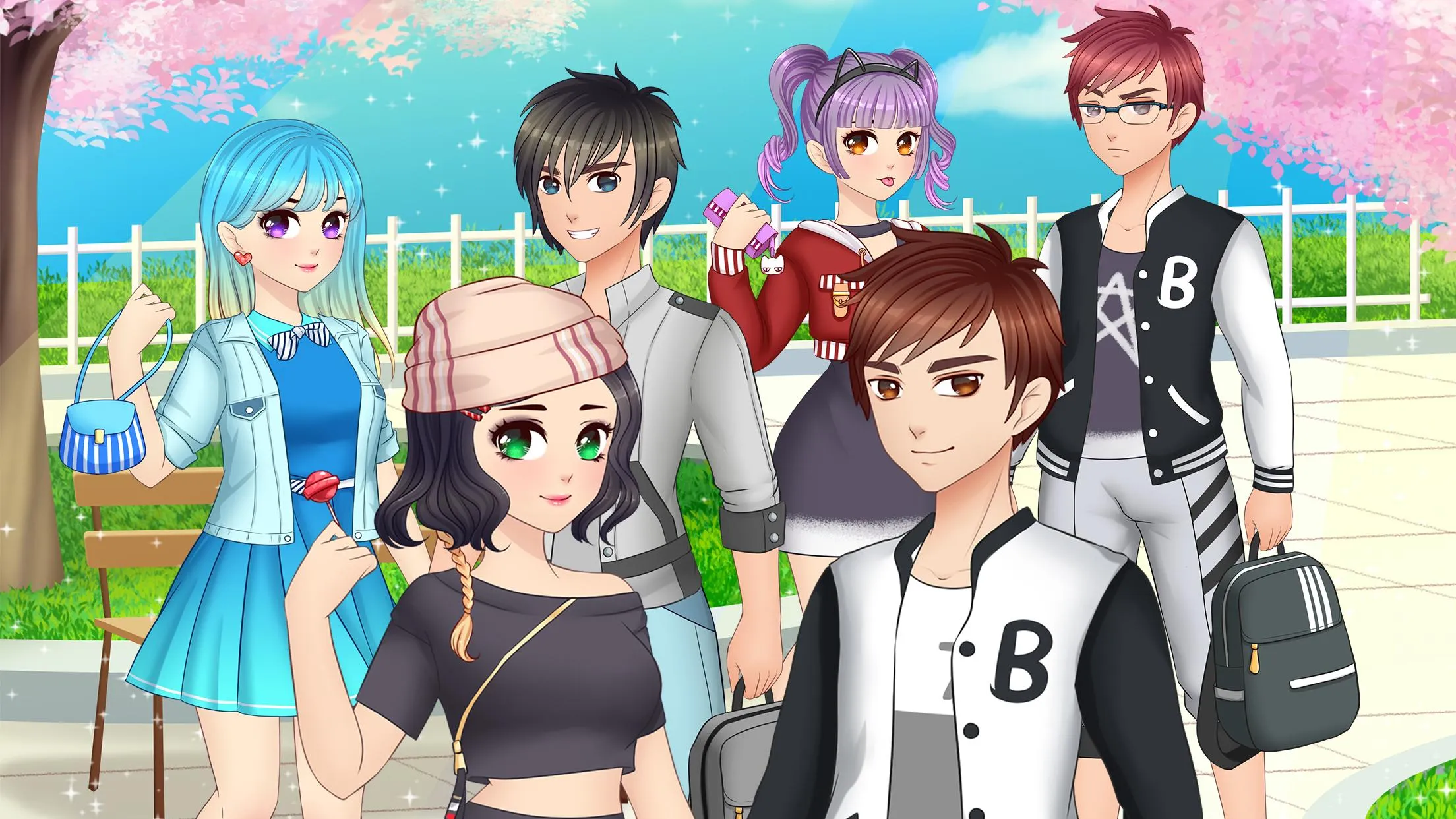 Anime High School Couple | Indus Appstore | Screenshot